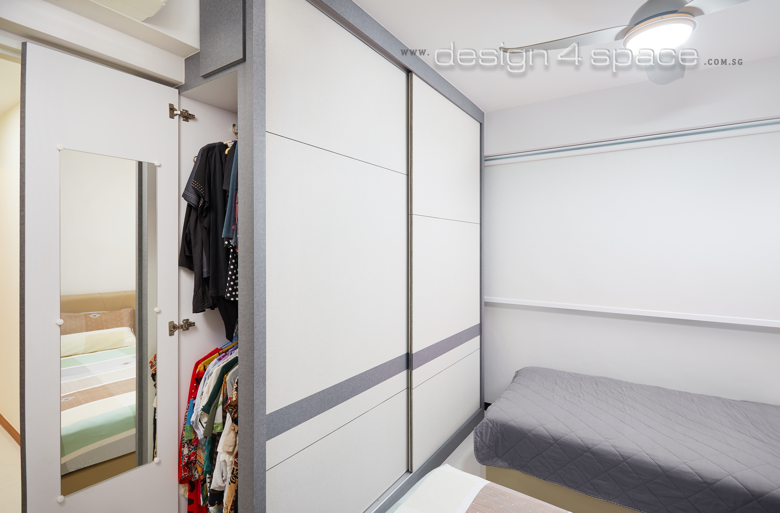 Contemporary, Modern Design - Bedroom - HDB 3 Room - Design by Design 4 Space Pte Ltd