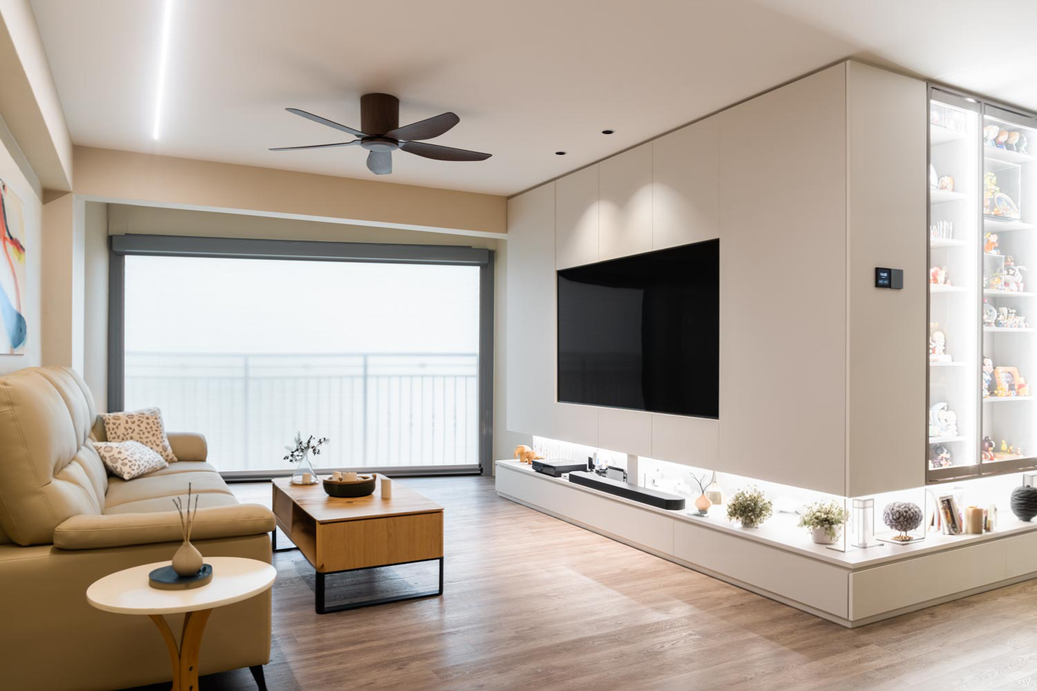 Modern Design - Living Room - HDB 3 Room - Design by Design 4 Space Pte Ltd