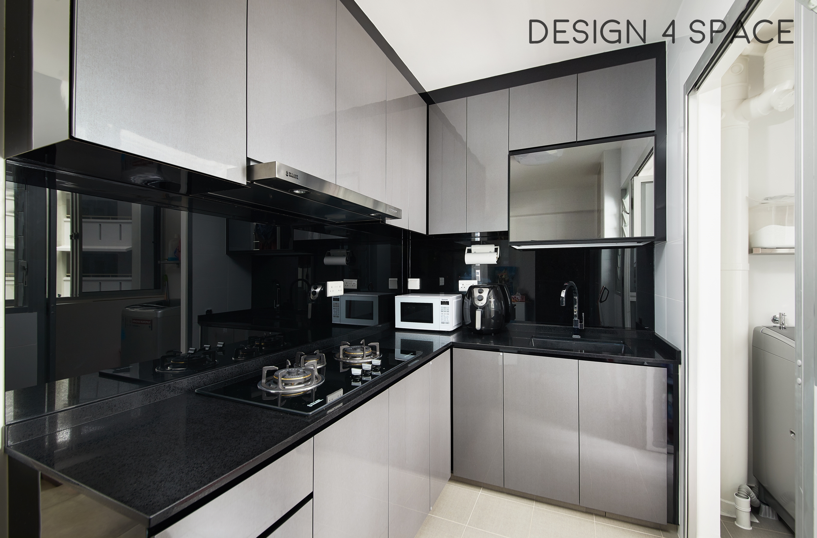 Contemporary, Minimalist Design - Kitchen - HDB 3 Room - Design by Design 4 Space Pte Ltd