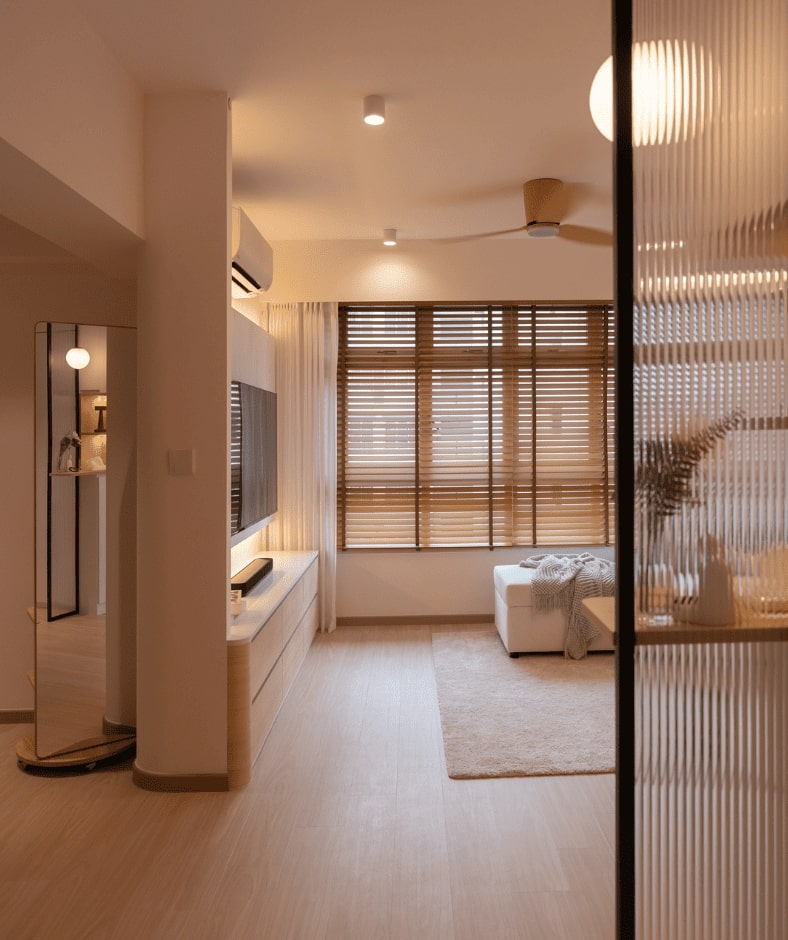 Modern, Scandinavian Design - Living Room - HDB 3 Room - Design by Design 4 Space Pte Ltd