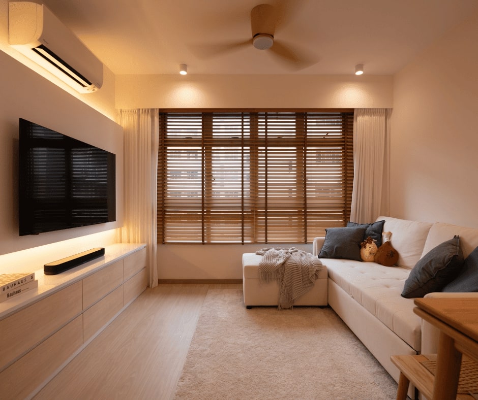 Modern, Scandinavian Design - Living Room - HDB 3 Room - Design by Design 4 Space Pte Ltd