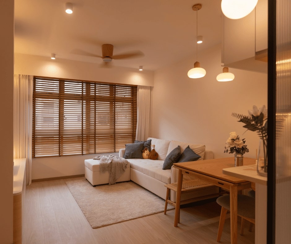 Modern, Scandinavian Design - Living Room - HDB 3 Room - Design by Design 4 Space Pte Ltd