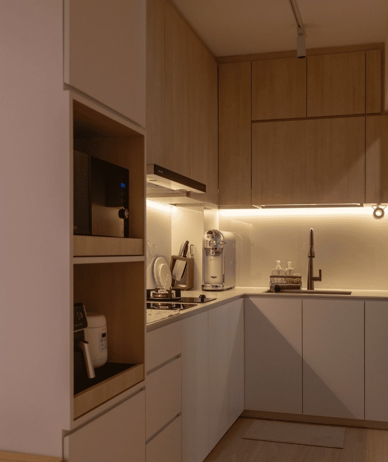 Modern, Scandinavian Design - Kitchen - HDB 3 Room - Design by Design 4 Space Pte Ltd