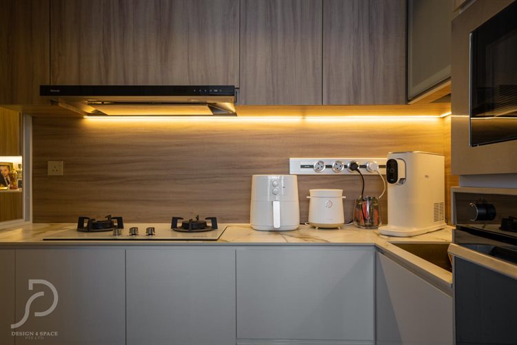Contemporary Design - Kitchen - HDB 3 Room - Design by Design 4 Space Pte Ltd