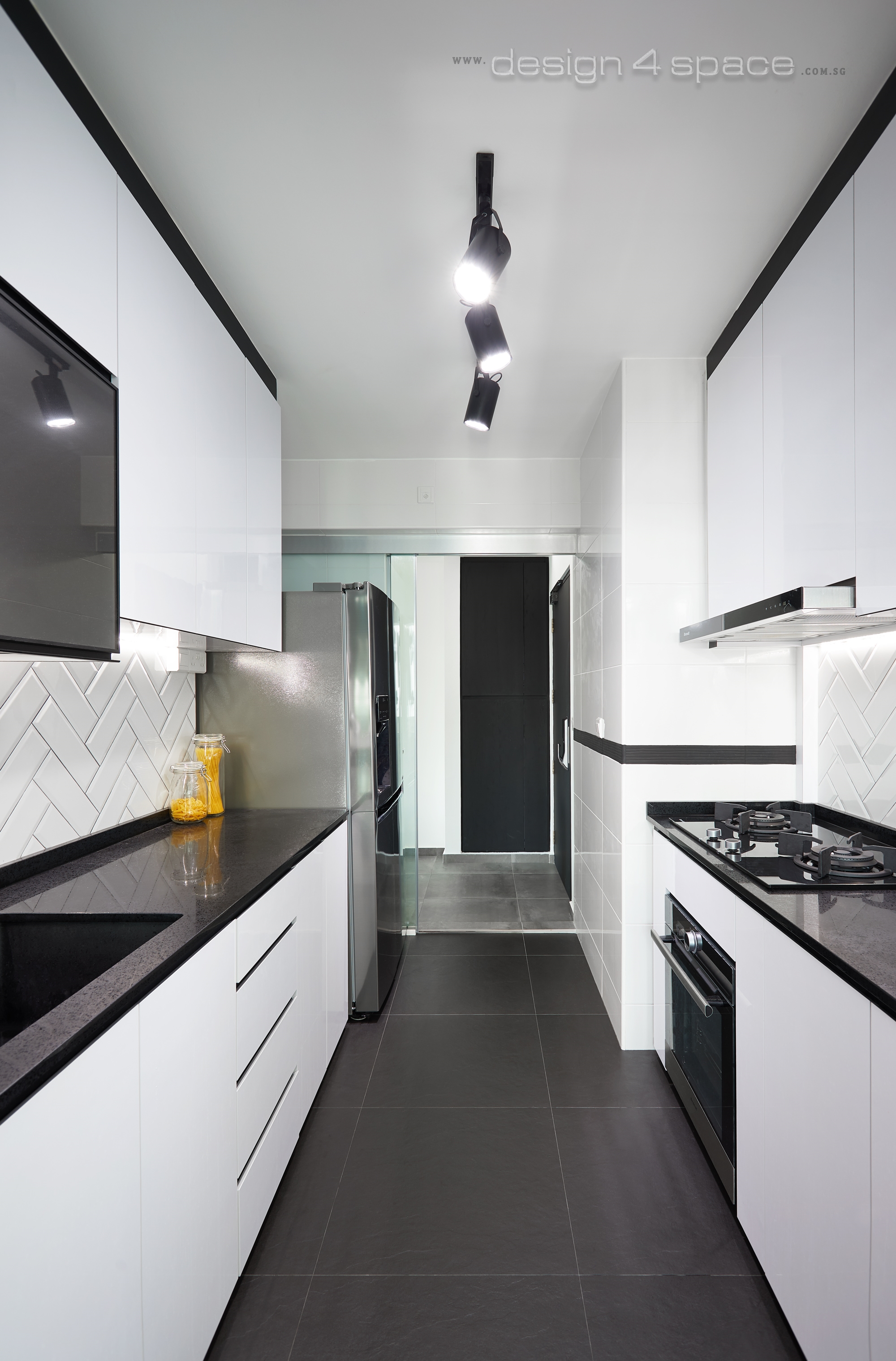 Contemporary, Modern Design - Kitchen - HDB 3 Room - Design by Design 4 Space Pte Ltd