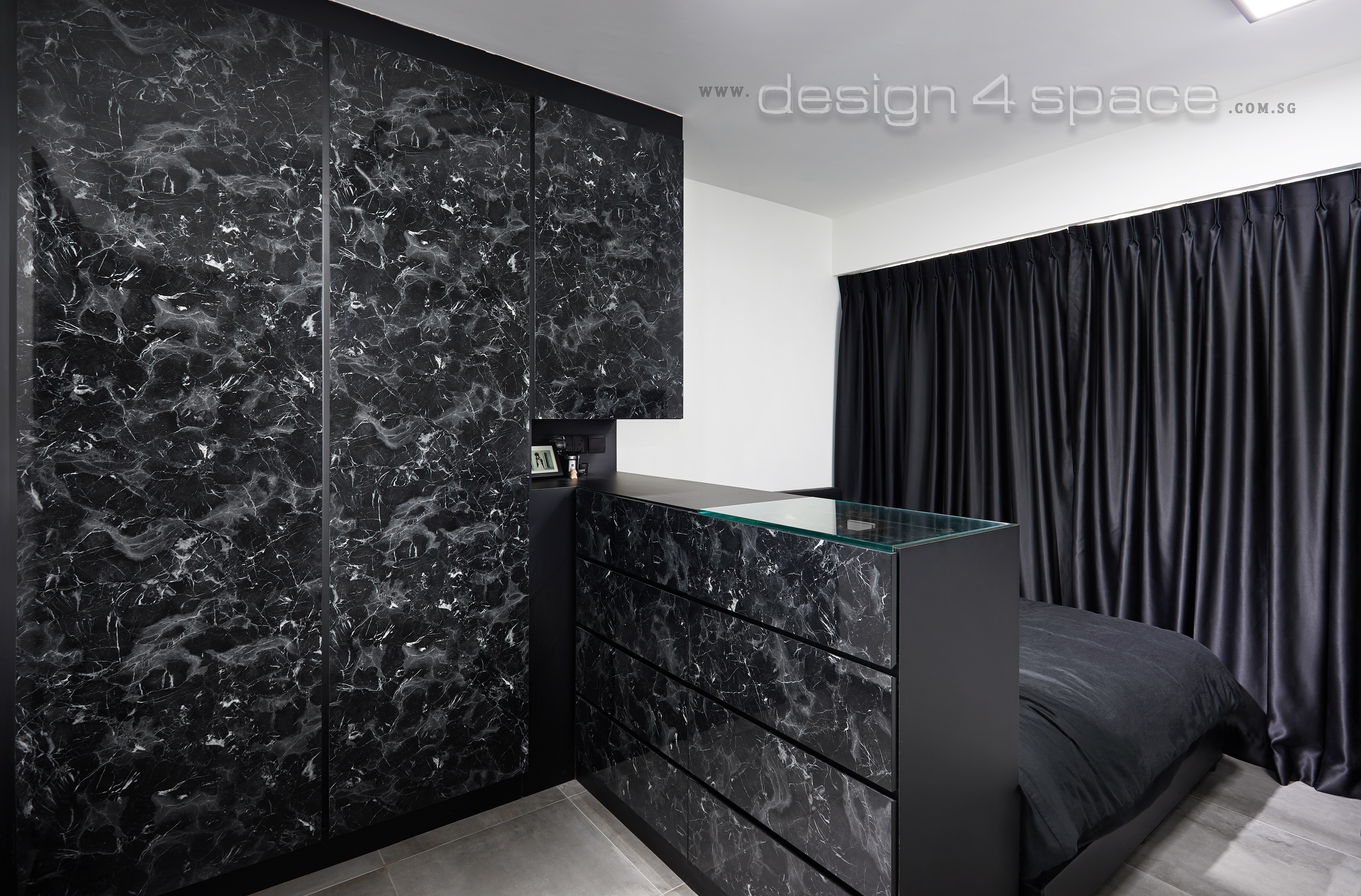 Contemporary, Modern Design - Bedroom - HDB 3 Room - Design by Design 4 Space Pte Ltd