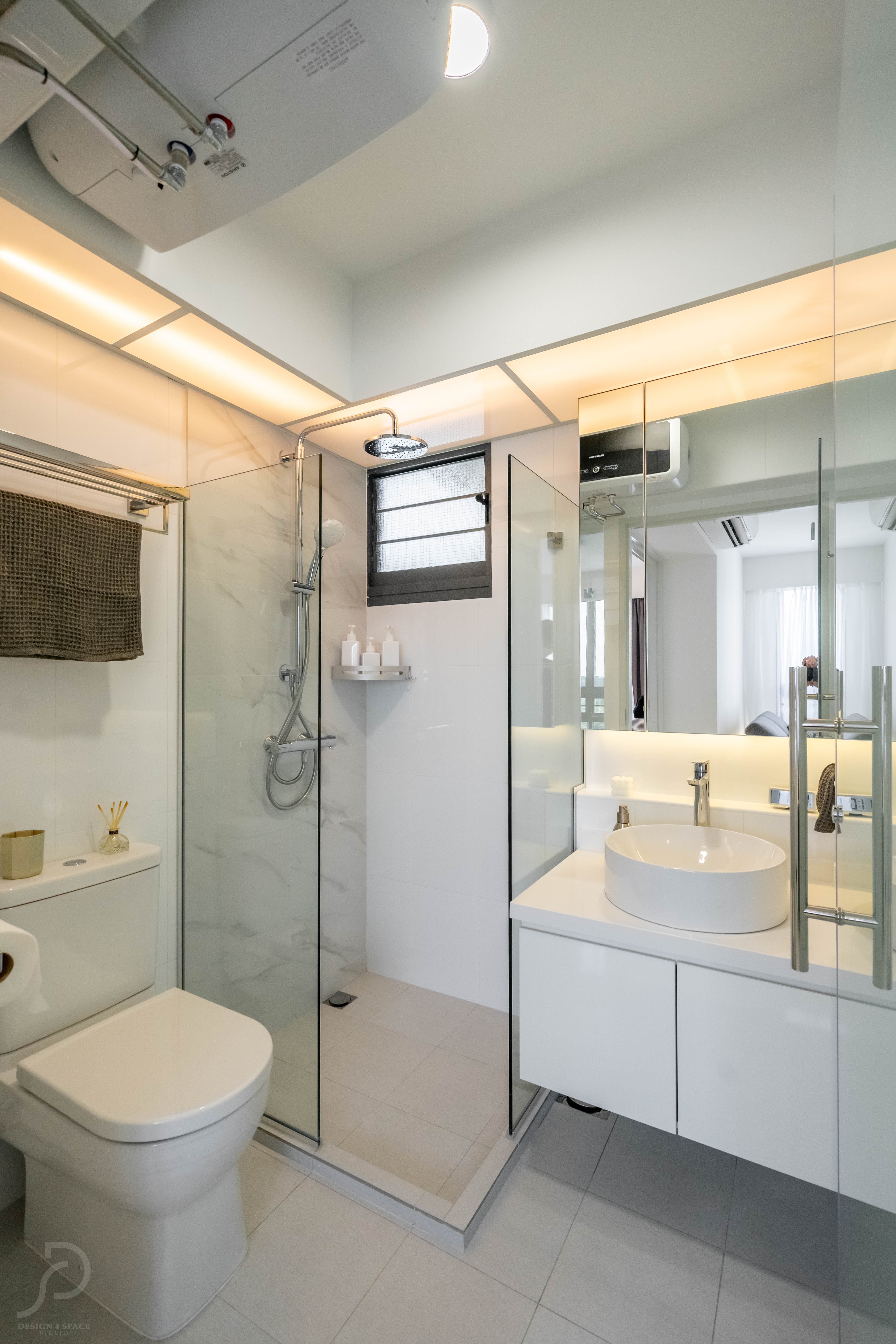 Contemporary, Minimalist, Modern Design - Bathroom - HDB 3 Room - Design by Design 4 Space Pte Ltd