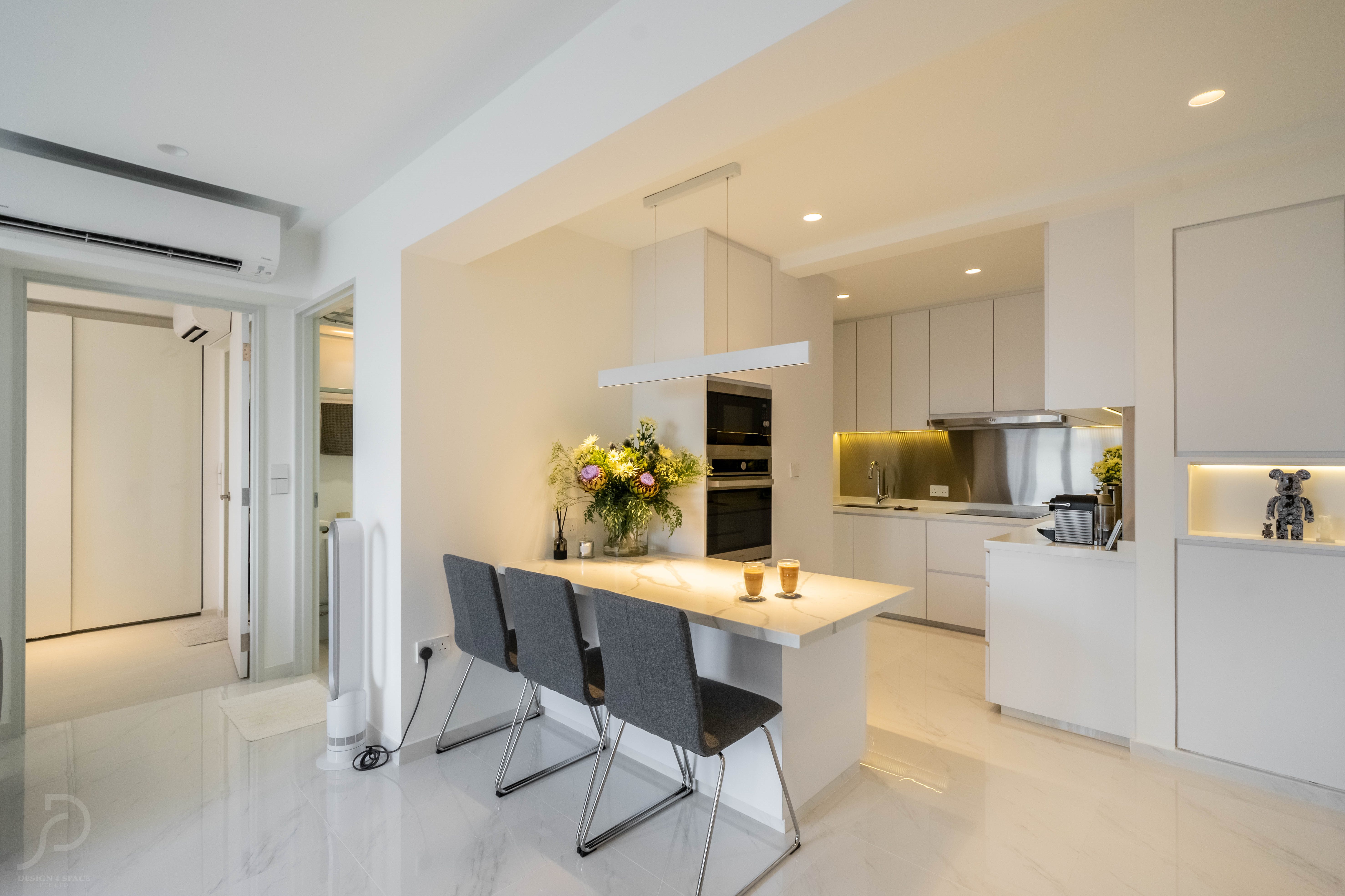 Contemporary, Minimalist, Modern Design - Kitchen - HDB 3 Room - Design by Design 4 Space Pte Ltd