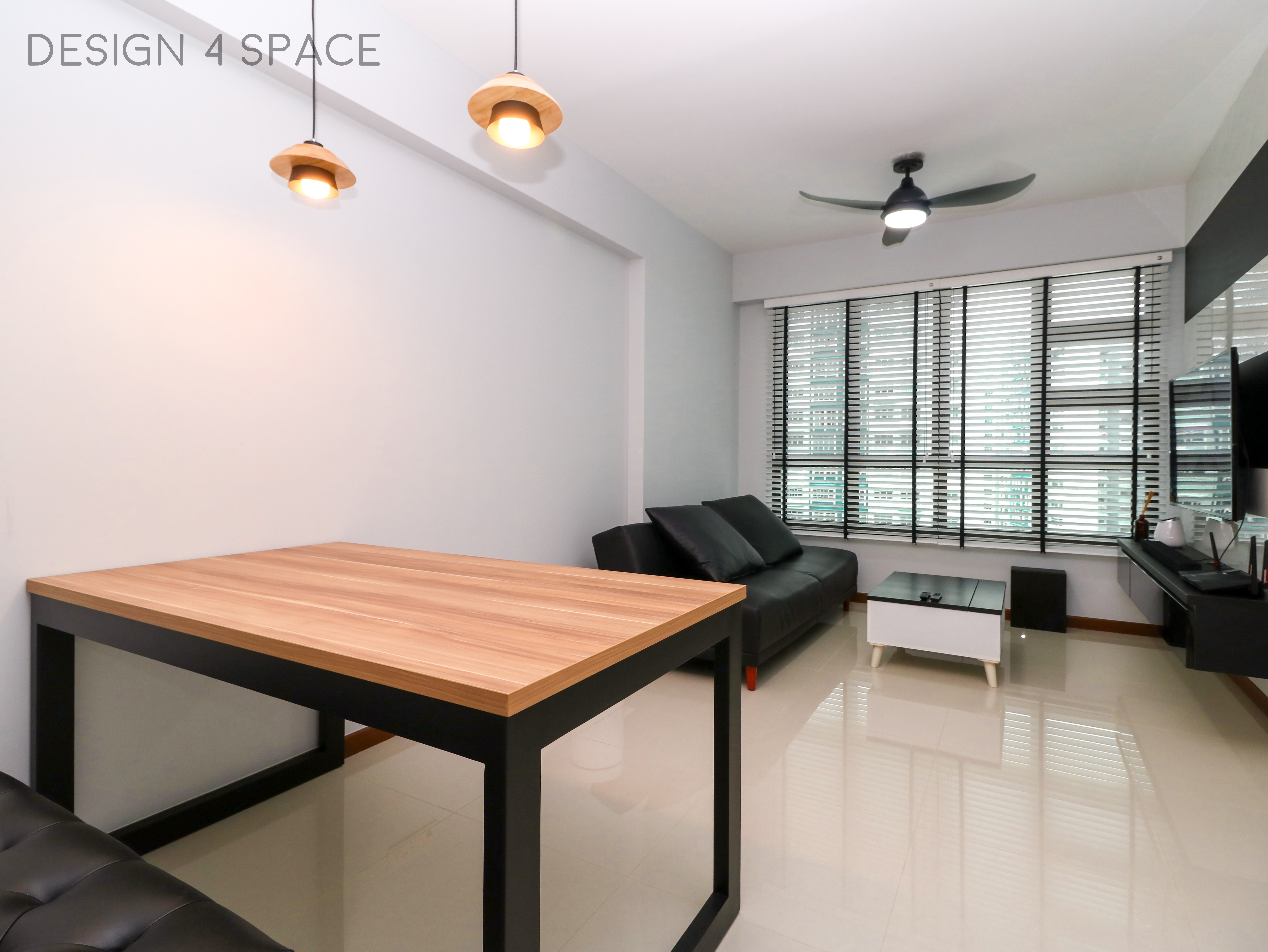 Contemporary, Minimalist, Modern Design - Living Room - HDB 3 Room - Design by Design 4 Space Pte Ltd