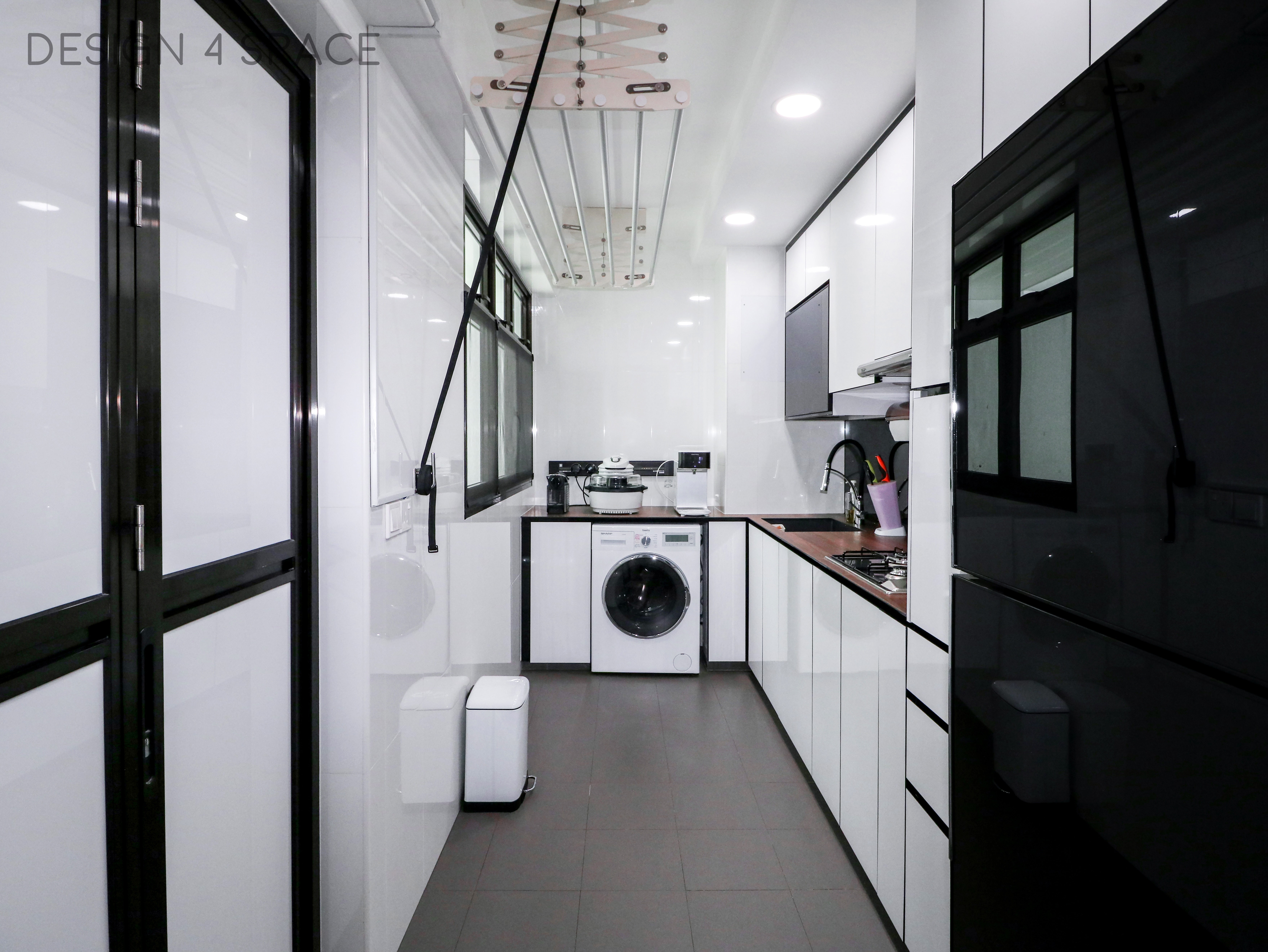 Contemporary, Minimalist, Modern Design - Kitchen - HDB 3 Room - Design by Design 4 Space Pte Ltd