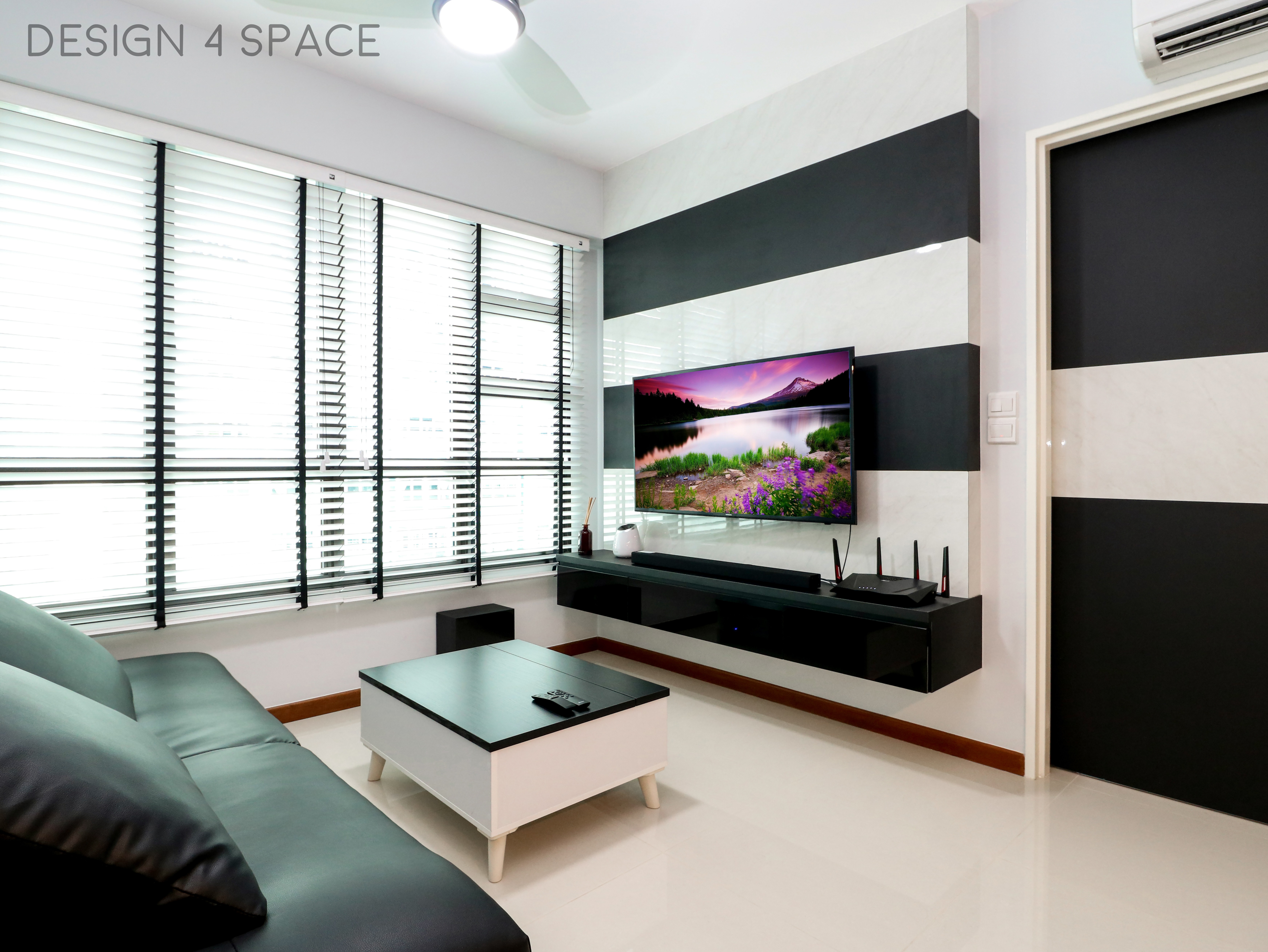 Contemporary, Minimalist, Modern Design - Living Room - HDB 3 Room - Design by Design 4 Space Pte Ltd