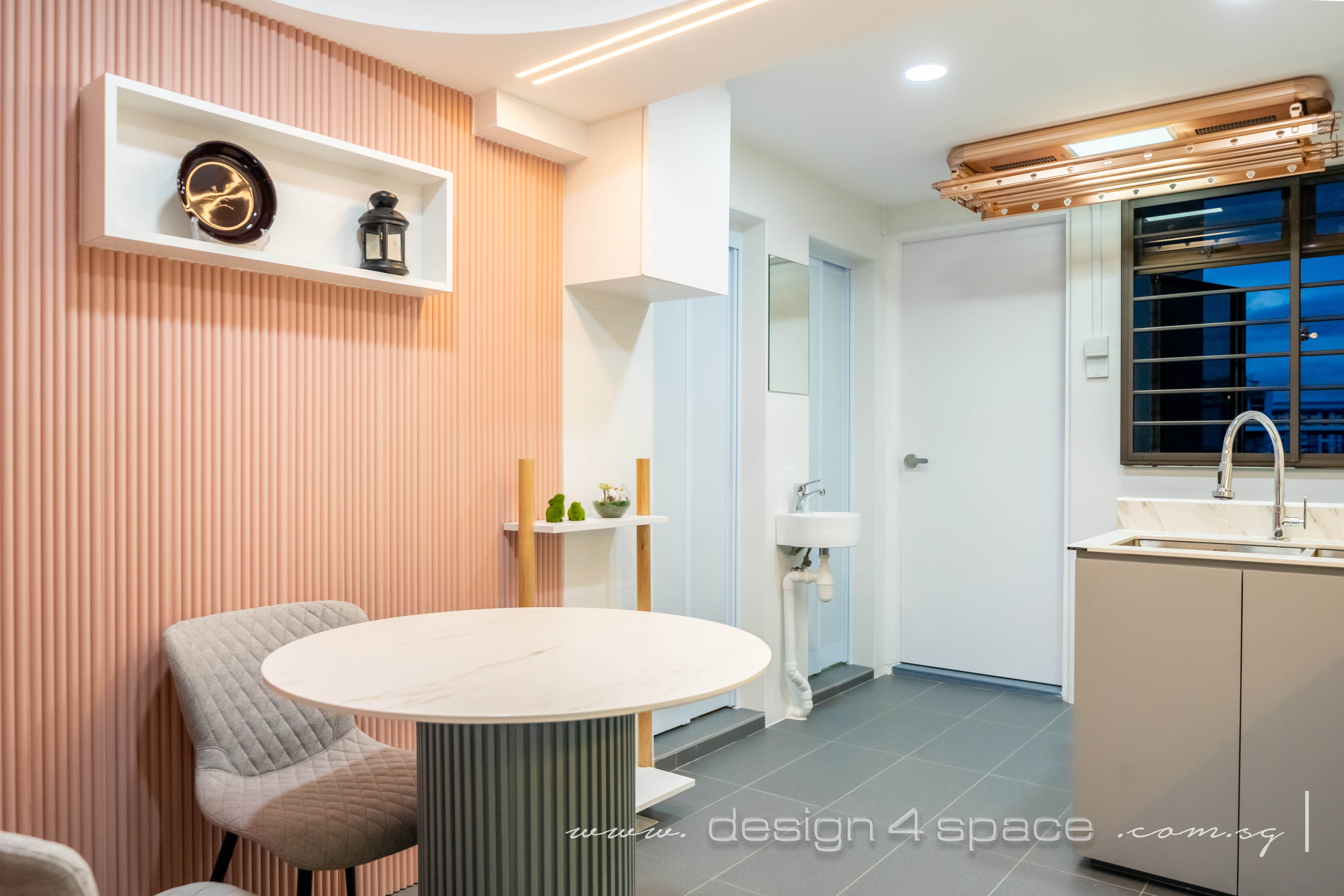 Modern Design - Dining Room - HDB 3 Room - Design by Design 4 Space Pte Ltd