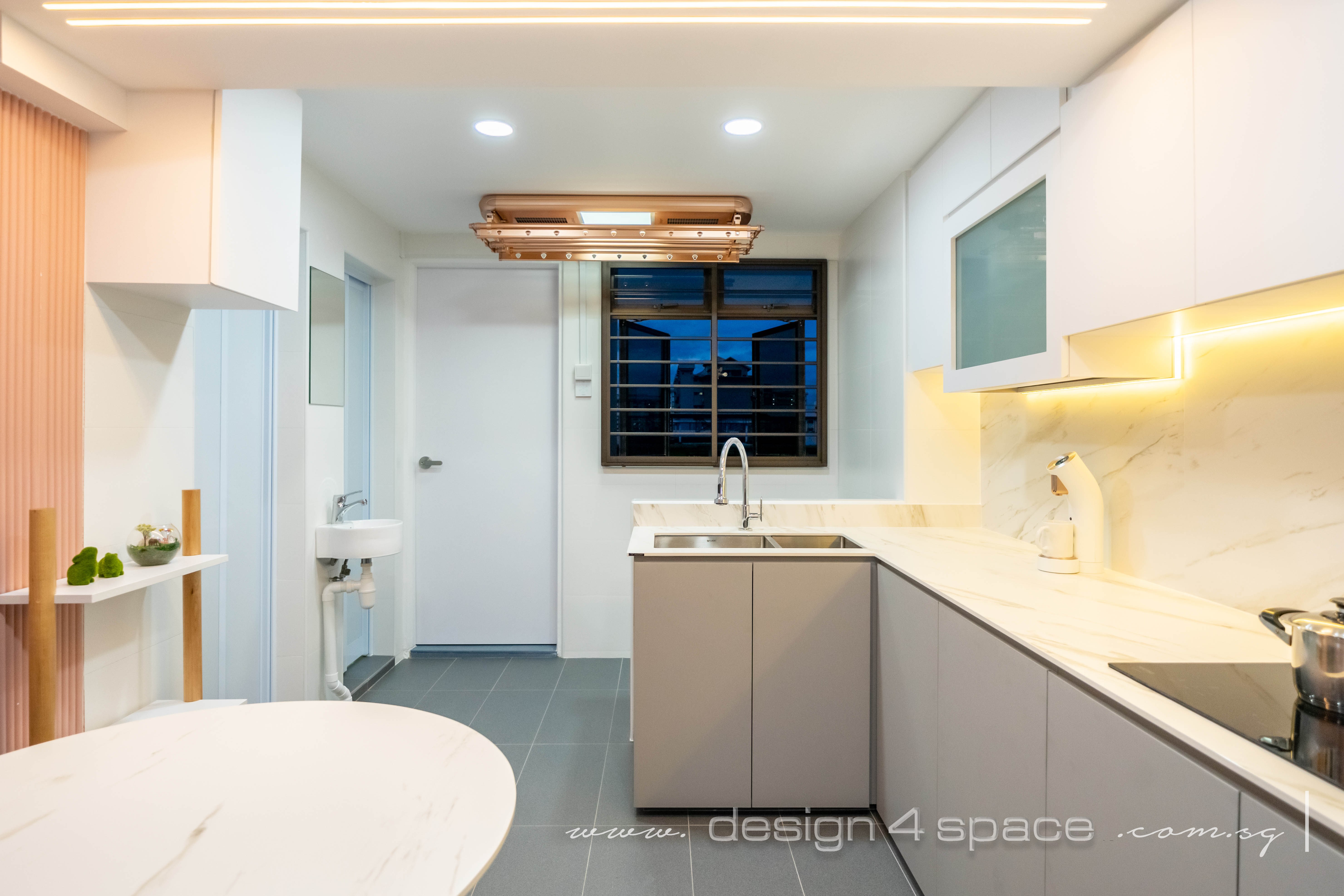 Modern Design - Kitchen - HDB 3 Room - Design by Design 4 Space Pte Ltd