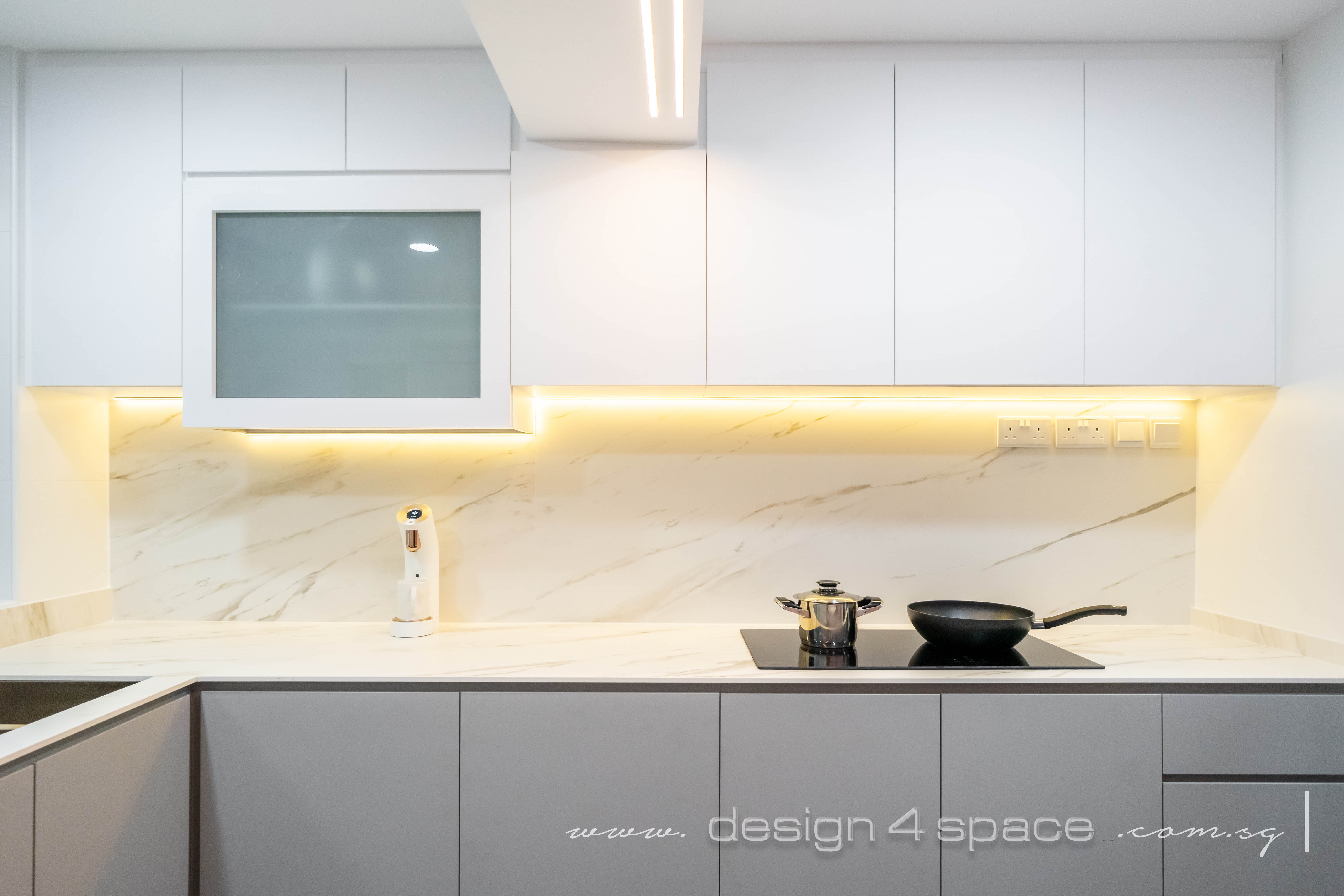 Modern Design - Kitchen - HDB 3 Room - Design by Design 4 Space Pte Ltd