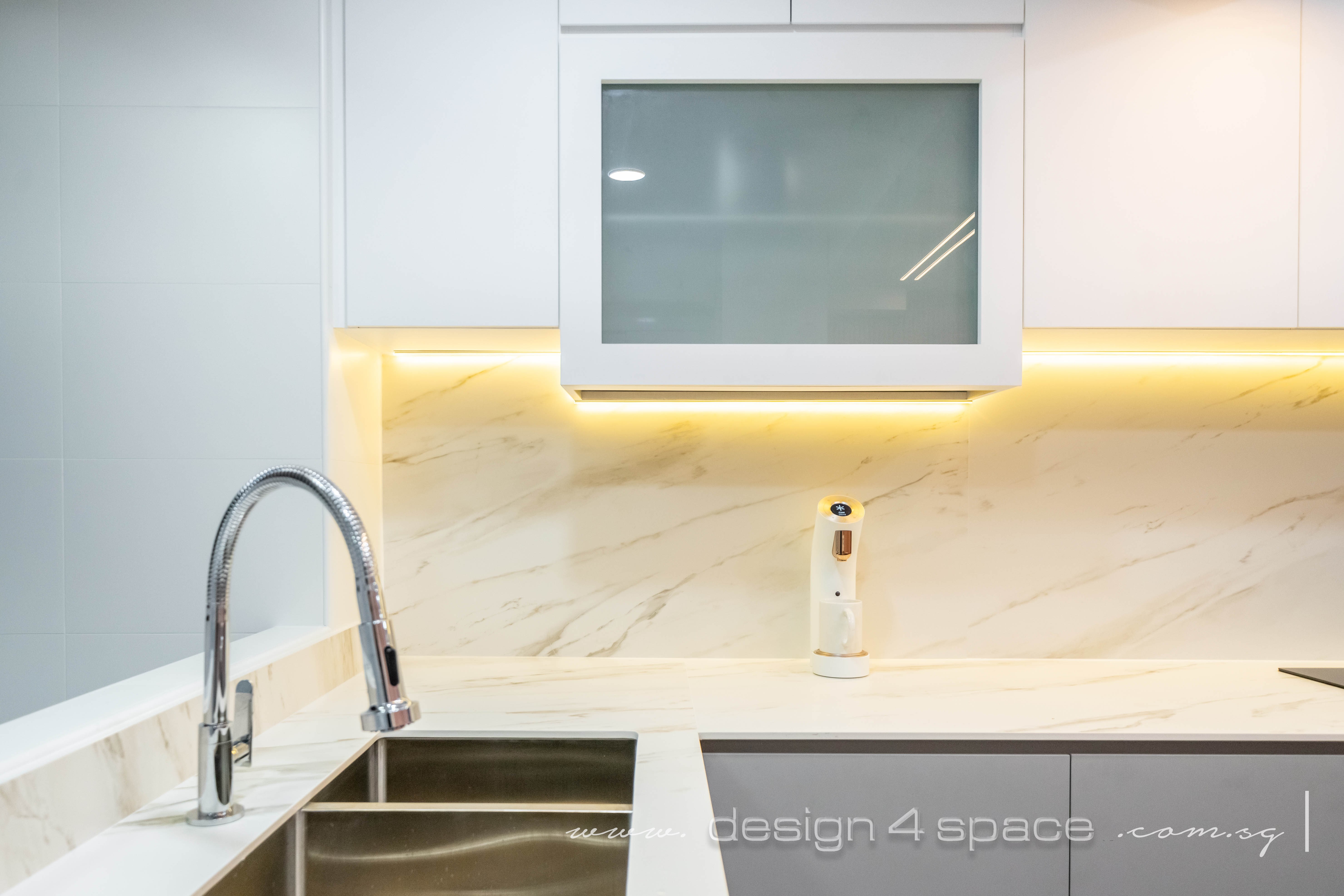 Modern Design - Kitchen - HDB 3 Room - Design by Design 4 Space Pte Ltd