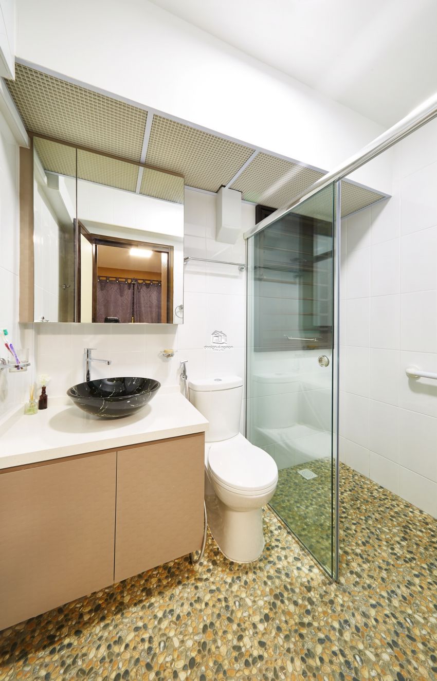 Contemporary, Modern Design - Bathroom - HDB 3 Room - Design by Design 4 Space Pte Ltd