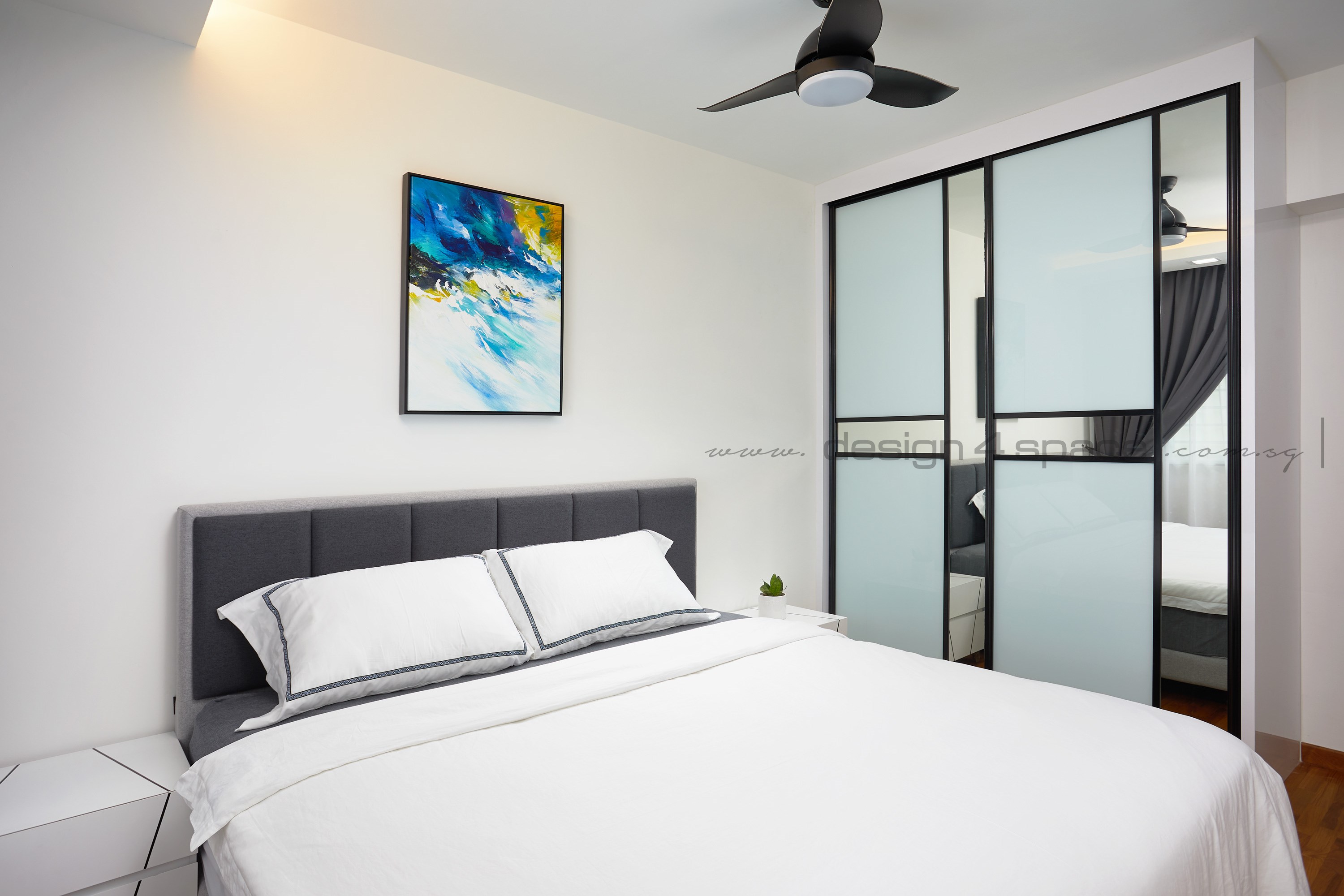 Contemporary, Modern Design - Bedroom - HDB 4 Room - Design by Design 4 Space Pte Ltd