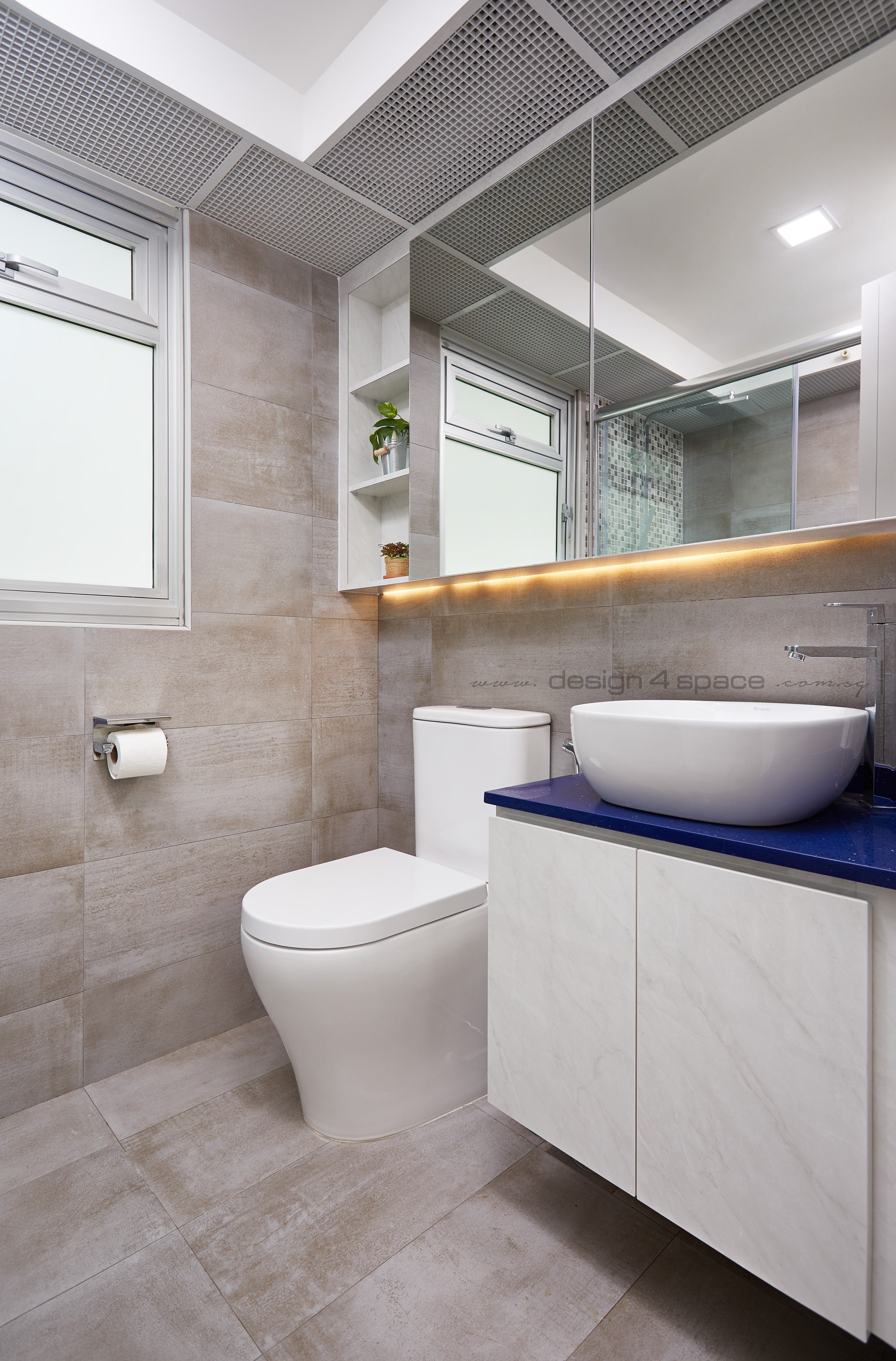 Contemporary, Modern Design - Bathroom - HDB 4 Room - Design by Design 4 Space Pte Ltd