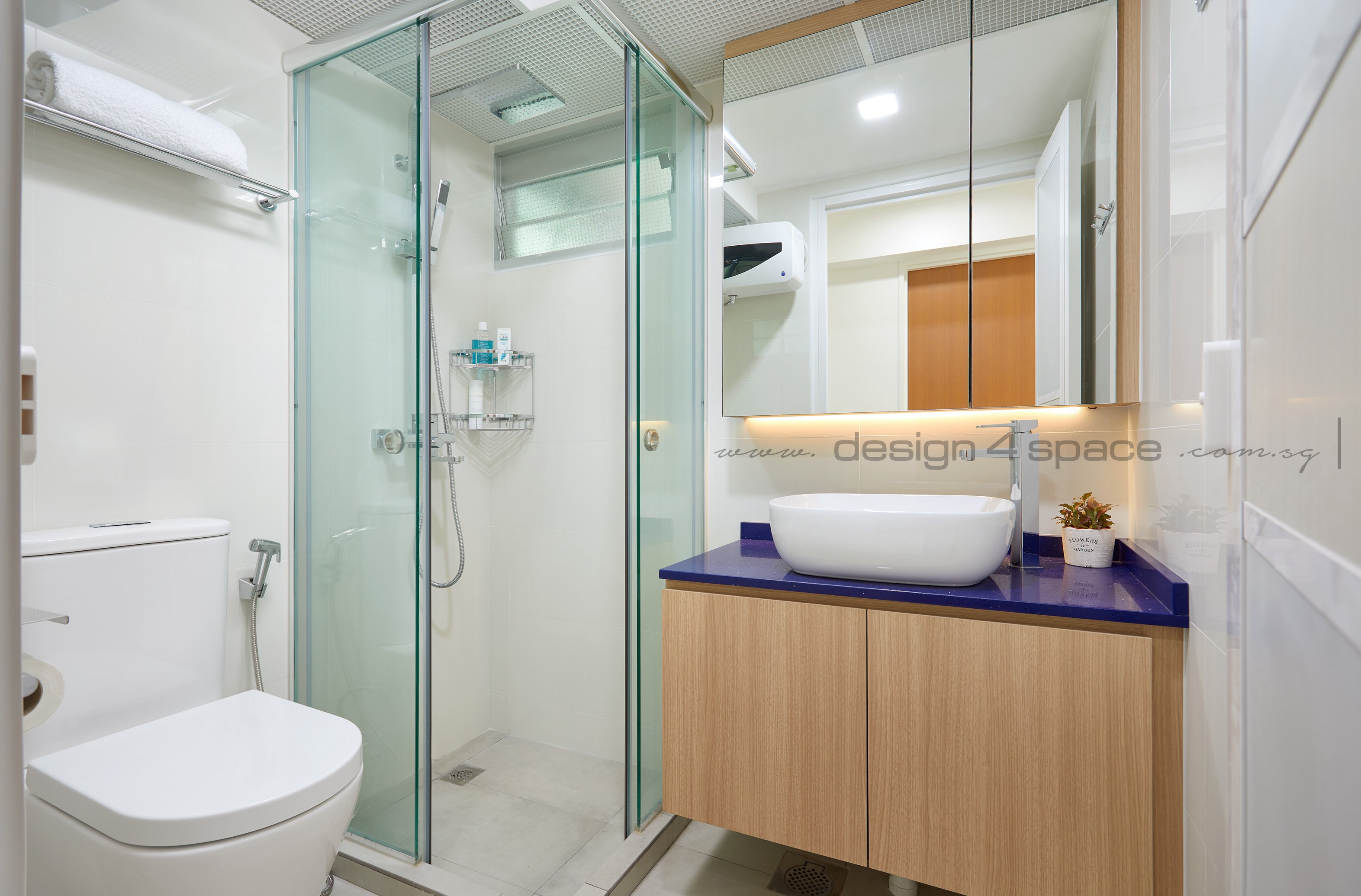 Contemporary, Modern Design - Bathroom - HDB 4 Room - Design by Design 4 Space Pte Ltd