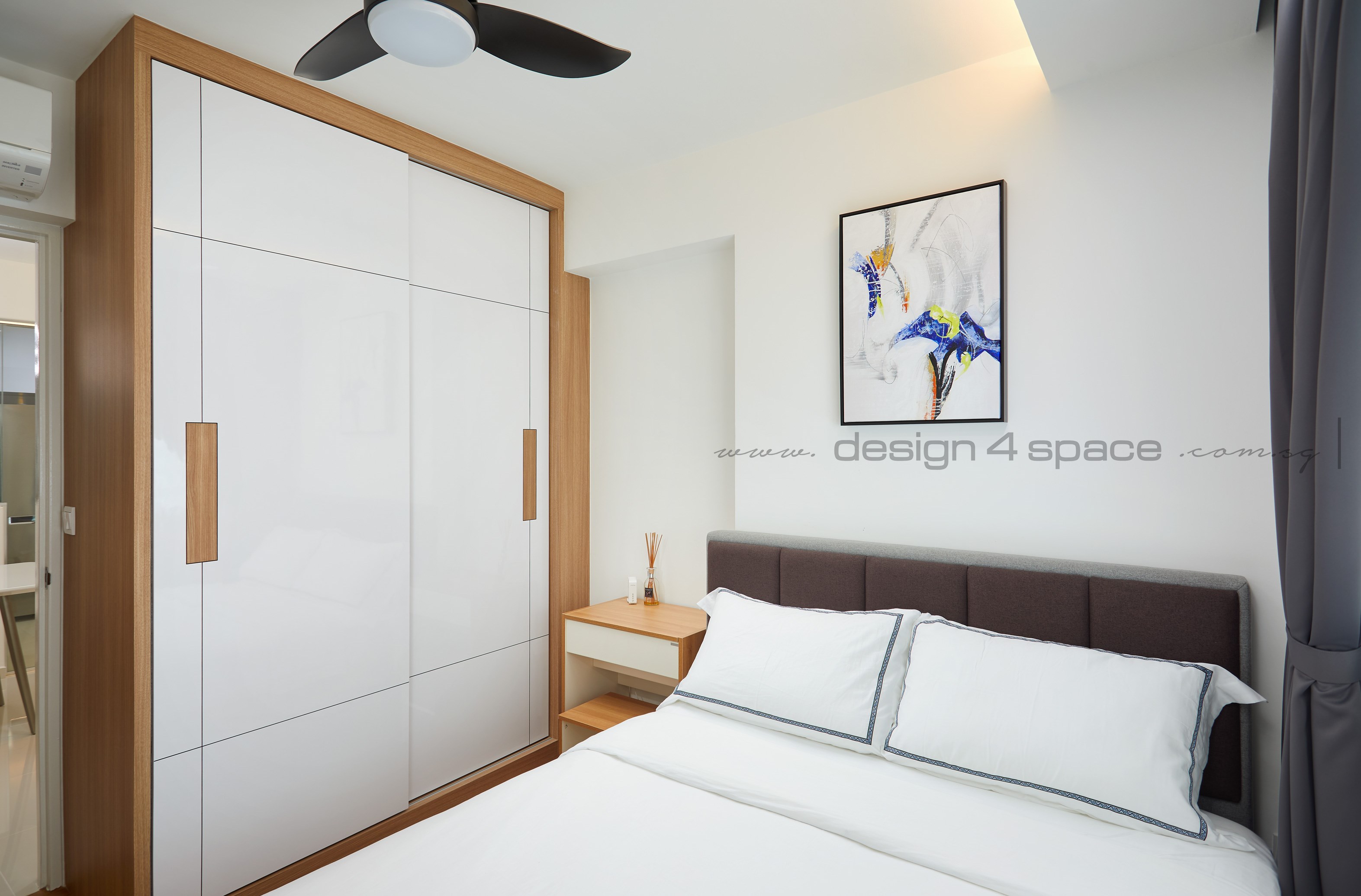 Contemporary, Modern Design - Bedroom - HDB 4 Room - Design by Design 4 Space Pte Ltd