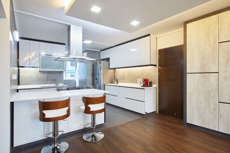 Contemporary, Modern Design - Dining Room - HDB 4 Room - Design by Design 4 Space Pte Ltd