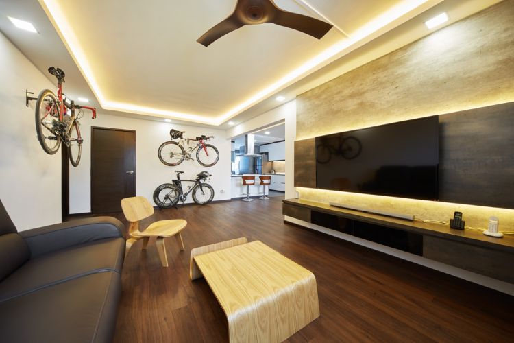 Contemporary, Modern Design - Living Room - HDB 4 Room - Design by Design 4 Space Pte Ltd