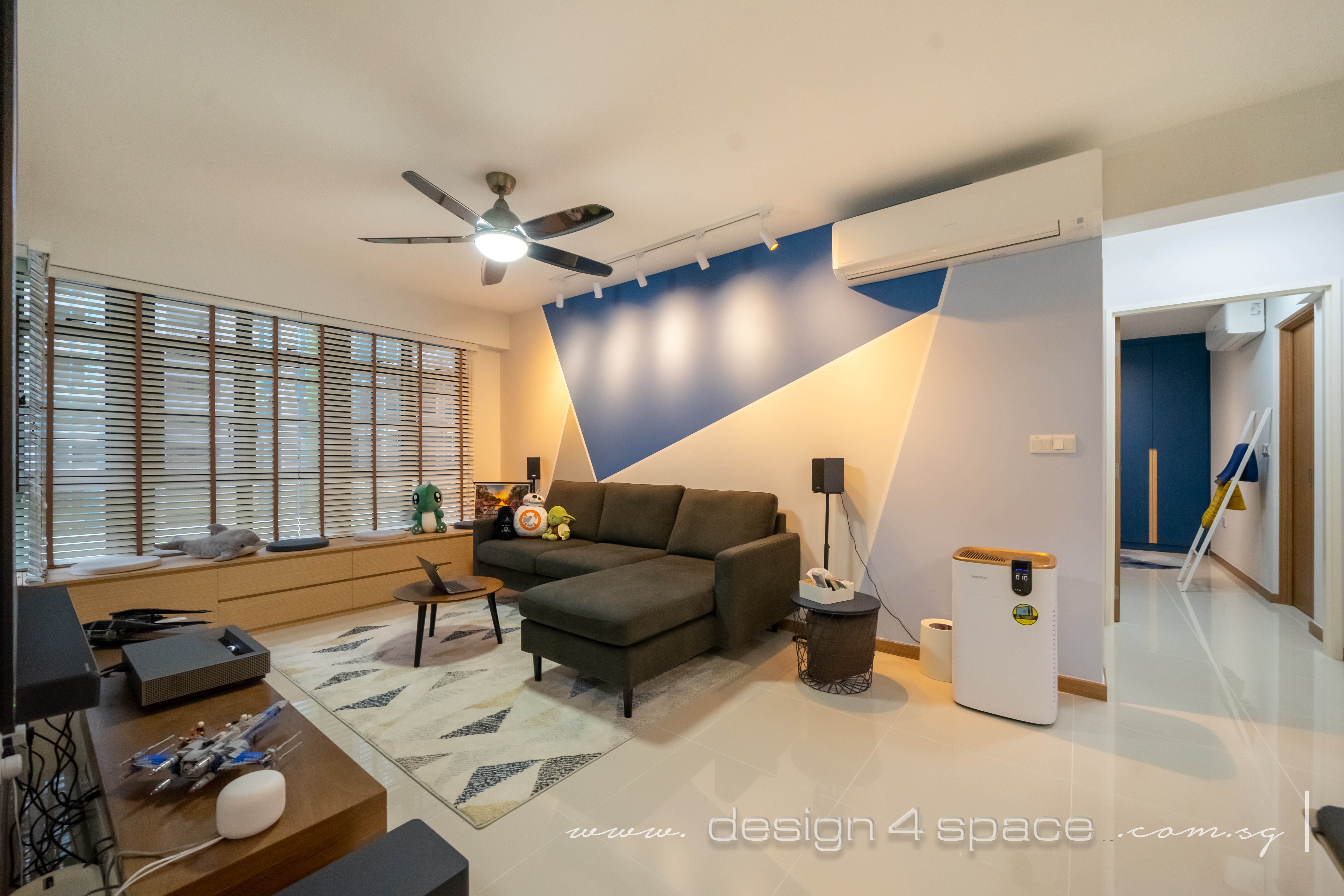 Scandinavian Design - Living Room - HDB 4 Room - Design by Design 4 Space Pte Ltd