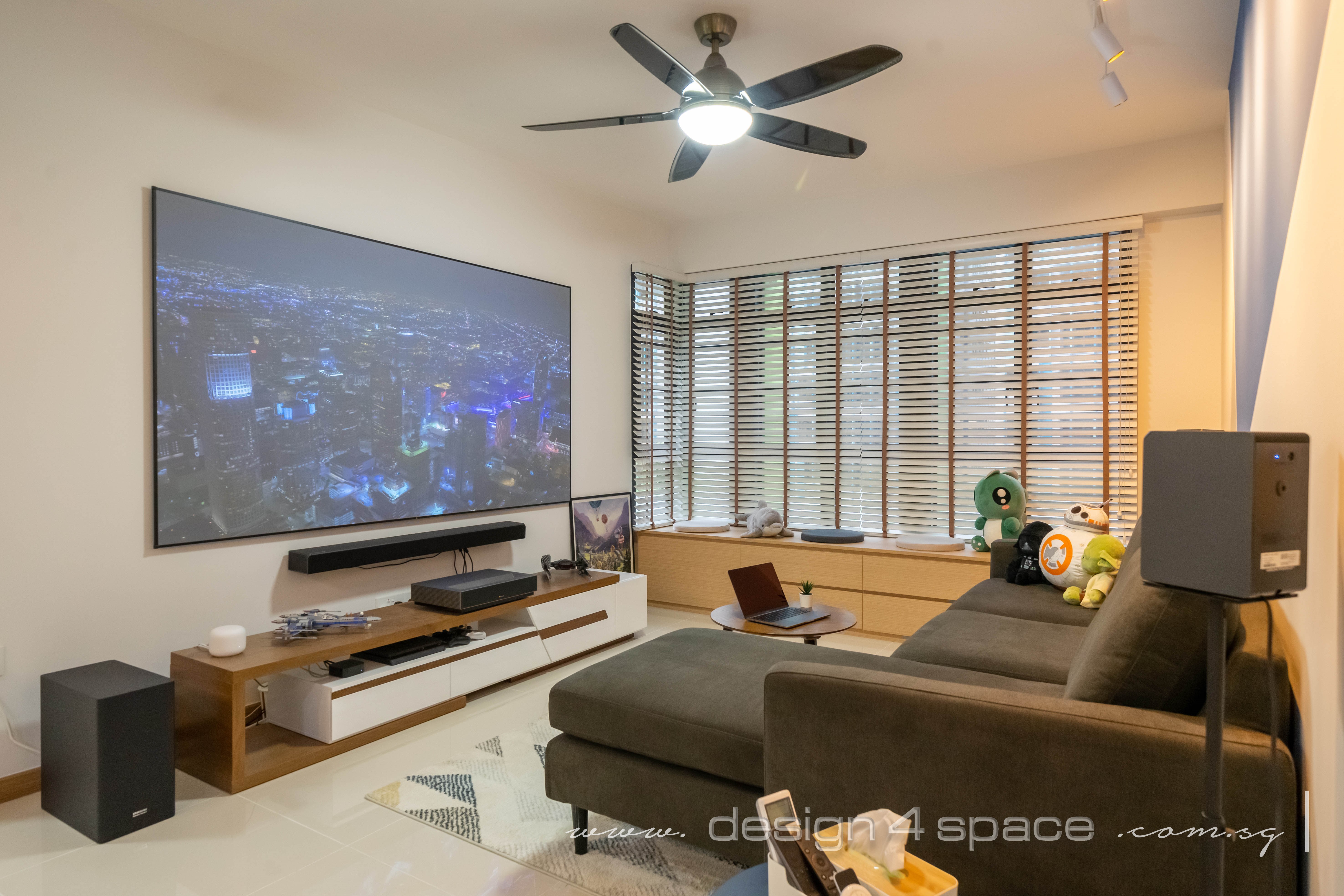 Scandinavian Design - Living Room - HDB 4 Room - Design by Design 4 Space Pte Ltd