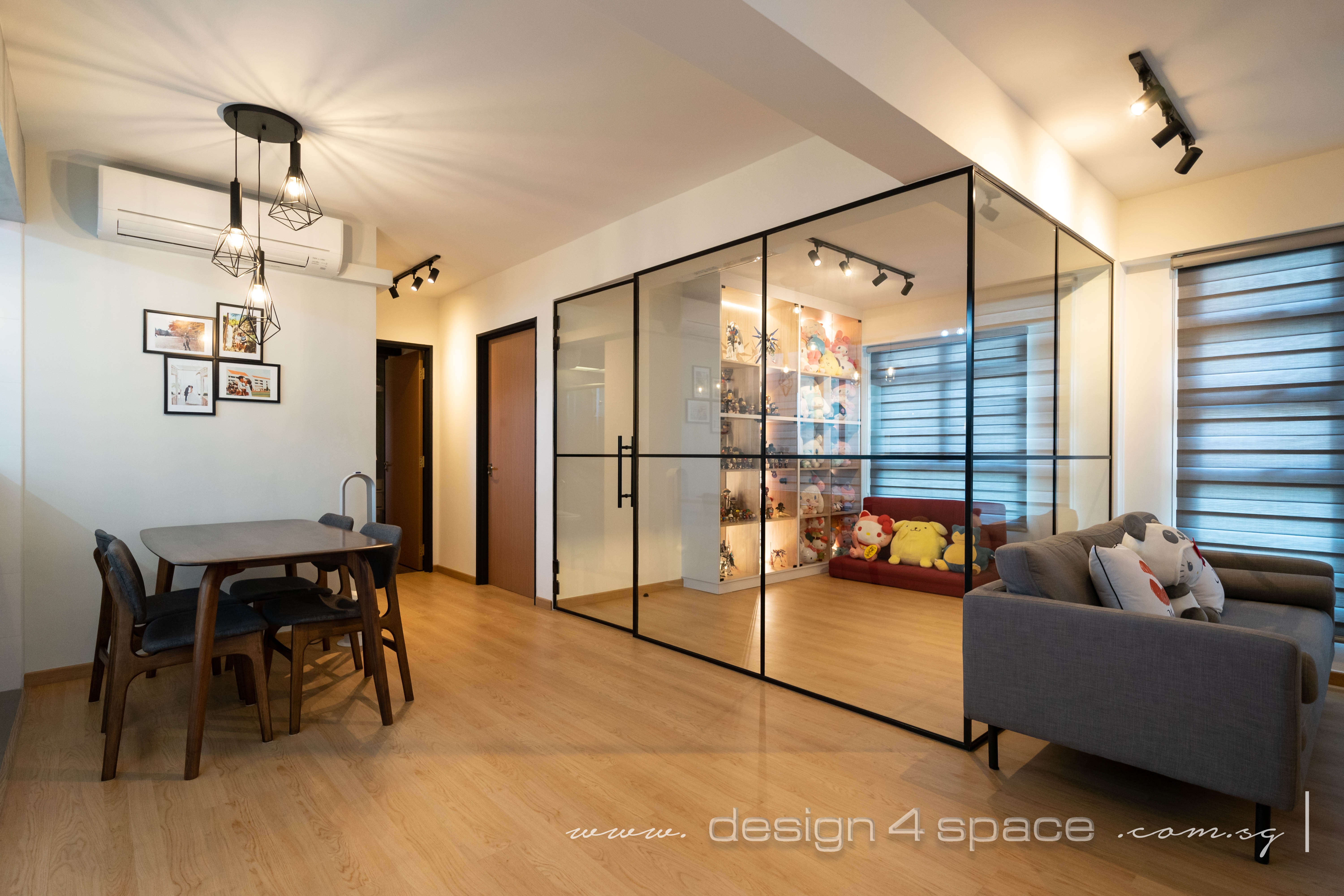 Modern, Scandinavian Design - Living Room - HDB 4 Room - Design by Design 4 Space Pte Ltd