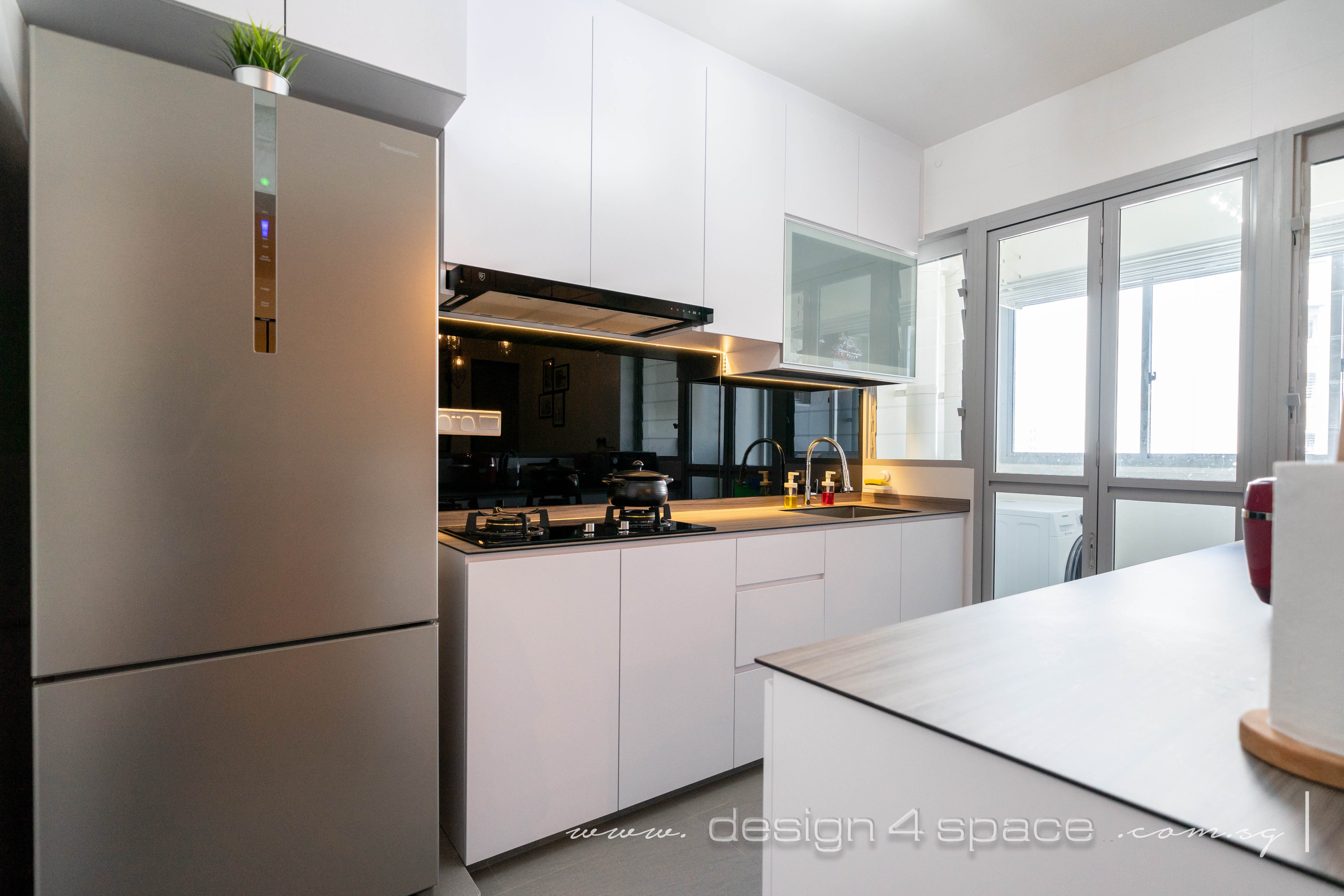 Modern, Scandinavian Design - Kitchen - HDB 4 Room - Design by Design 4 Space Pte Ltd