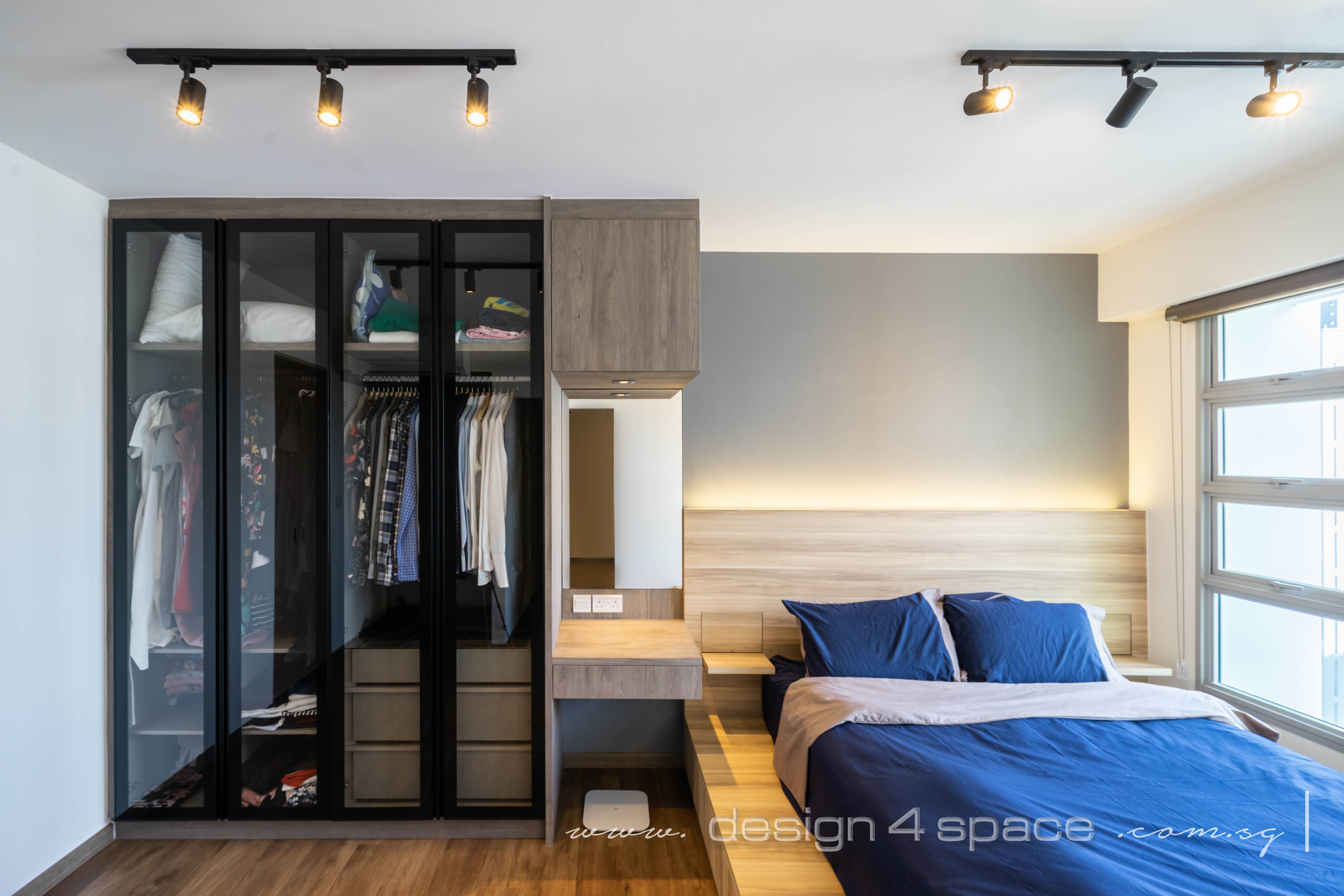 Modern, Scandinavian Design - Bedroom - HDB 4 Room - Design by Design 4 Space Pte Ltd