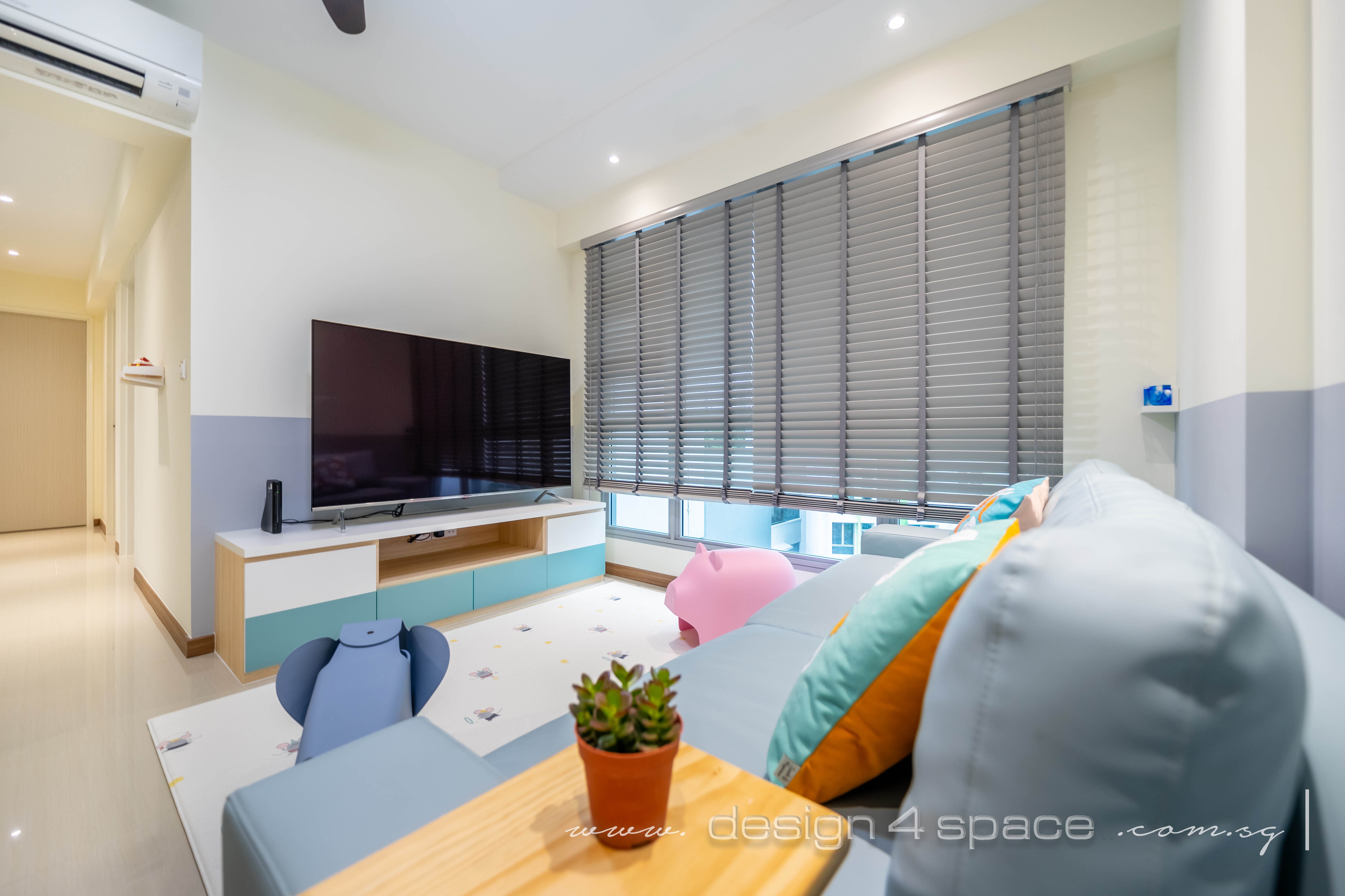 Minimalist, Scandinavian Design - Living Room - HDB 4 Room - Design by Design 4 Space Pte Ltd