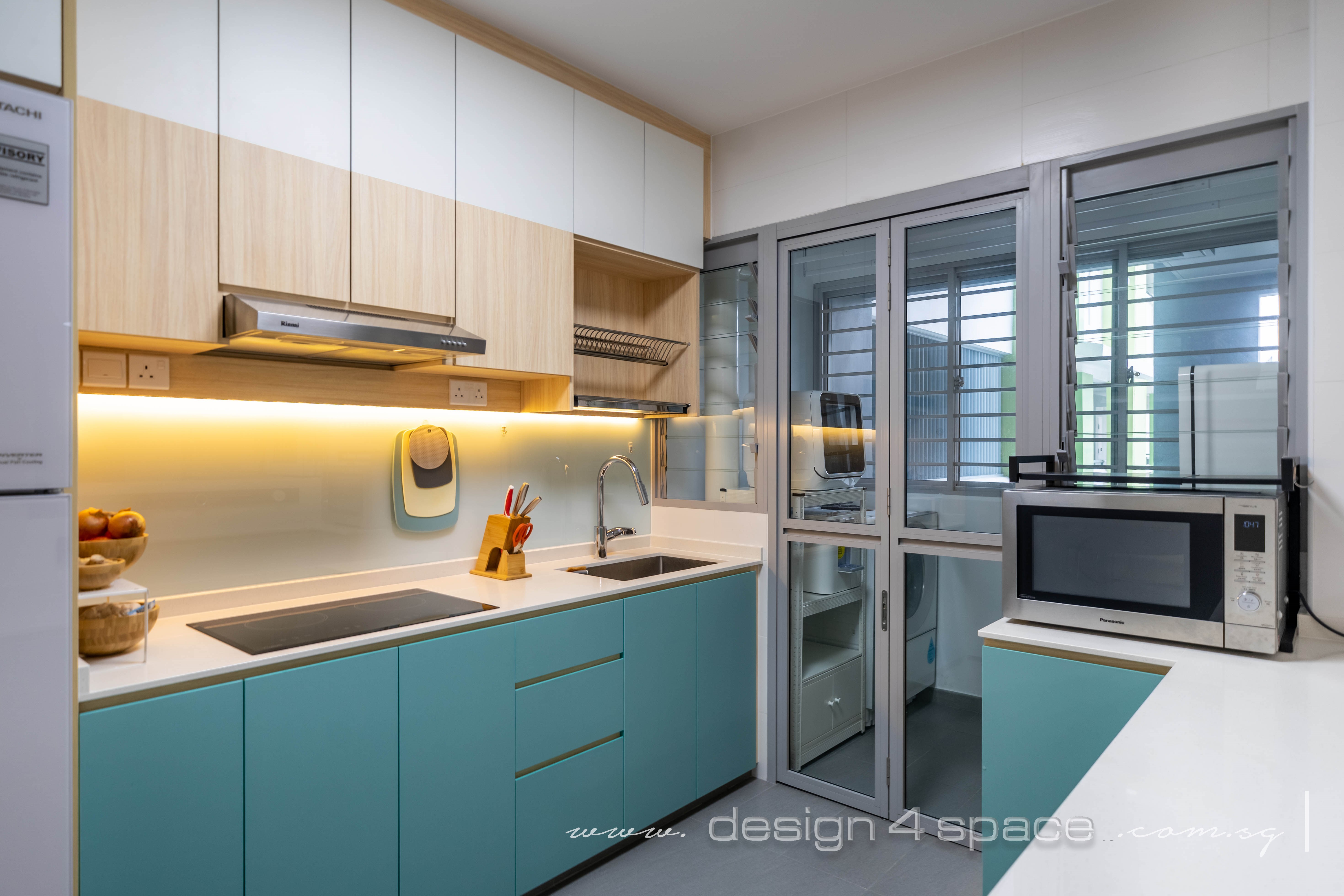 Minimalist, Scandinavian Design - Kitchen - HDB 4 Room - Design by Design 4 Space Pte Ltd