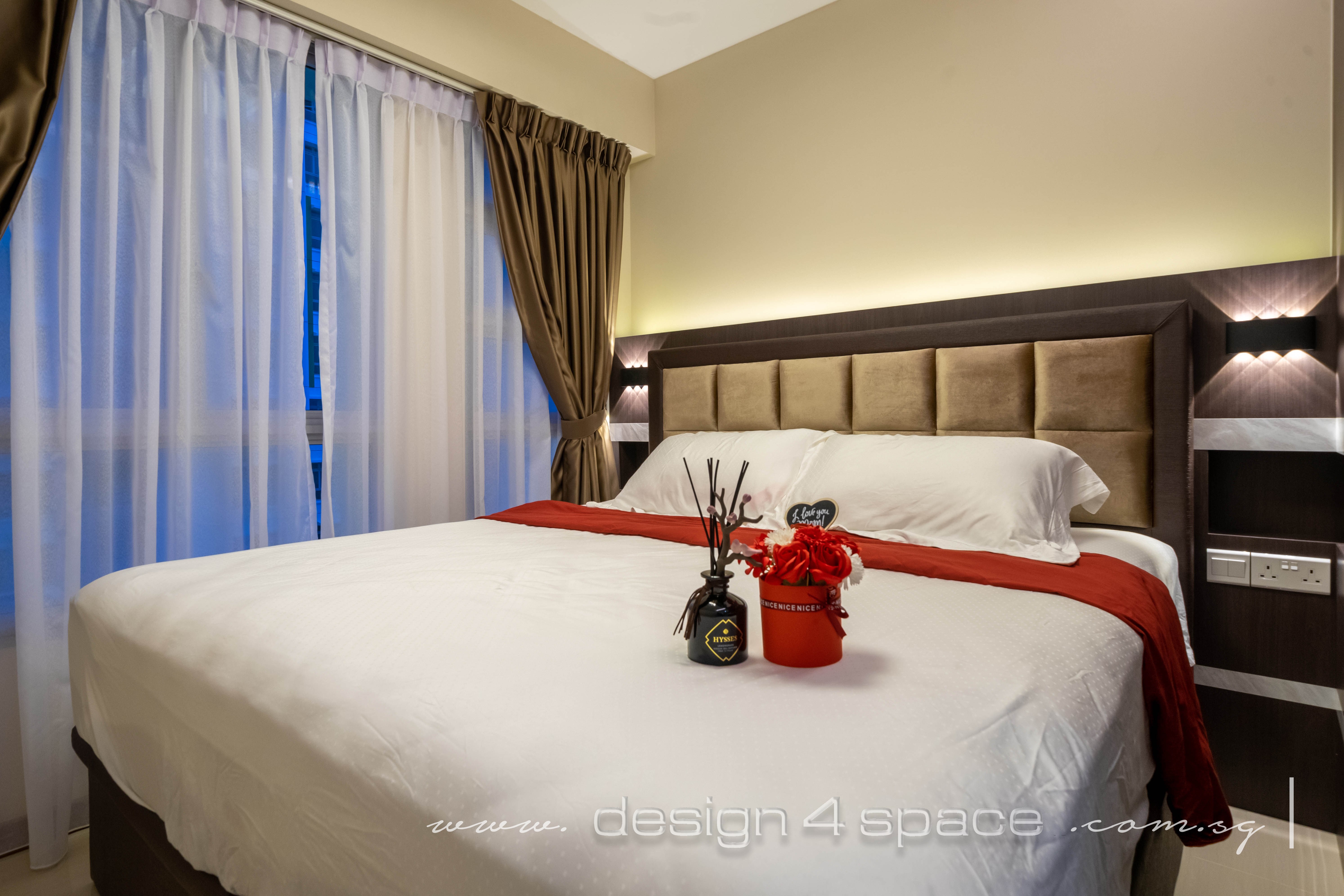 Contemporary Design - Bedroom - HDB 4 Room - Design by Design 4 Space Pte Ltd