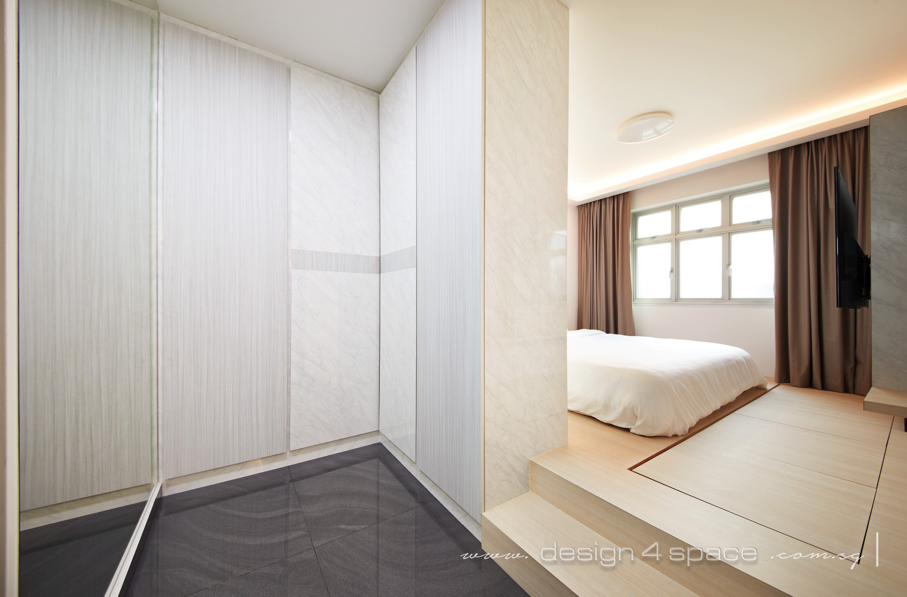 Contemporary Design - Bedroom - HDB 4 Room - Design by Design 4 Space Pte Ltd