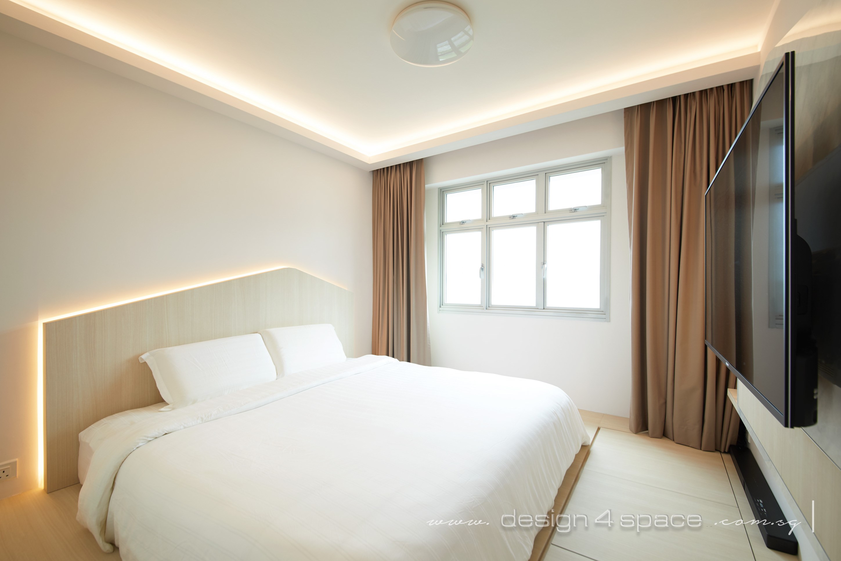 Contemporary Design - Bedroom - HDB 4 Room - Design by Design 4 Space Pte Ltd