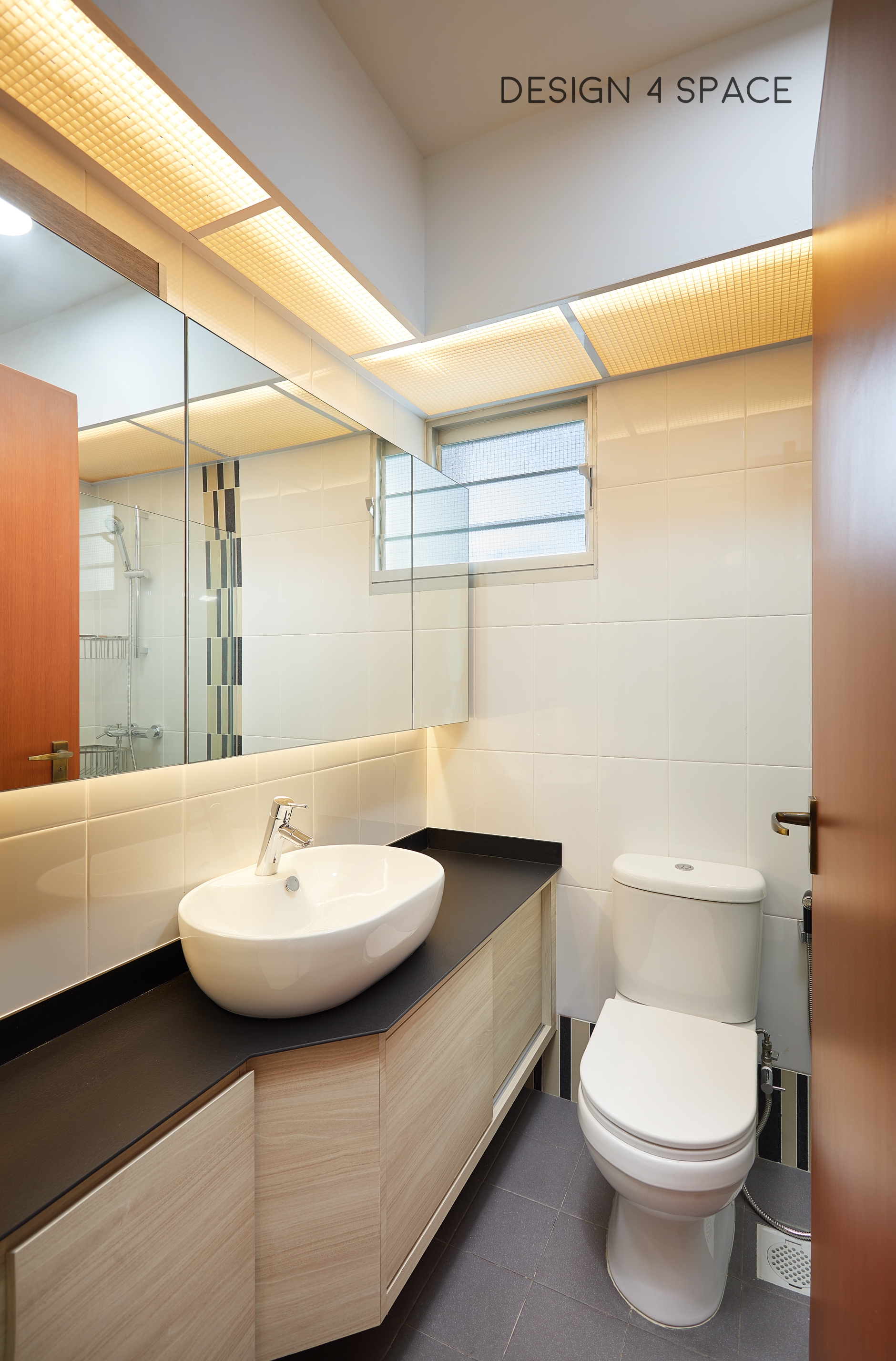 Contemporary Design - Bathroom - HDB 4 Room - Design by Design 4 Space Pte Ltd