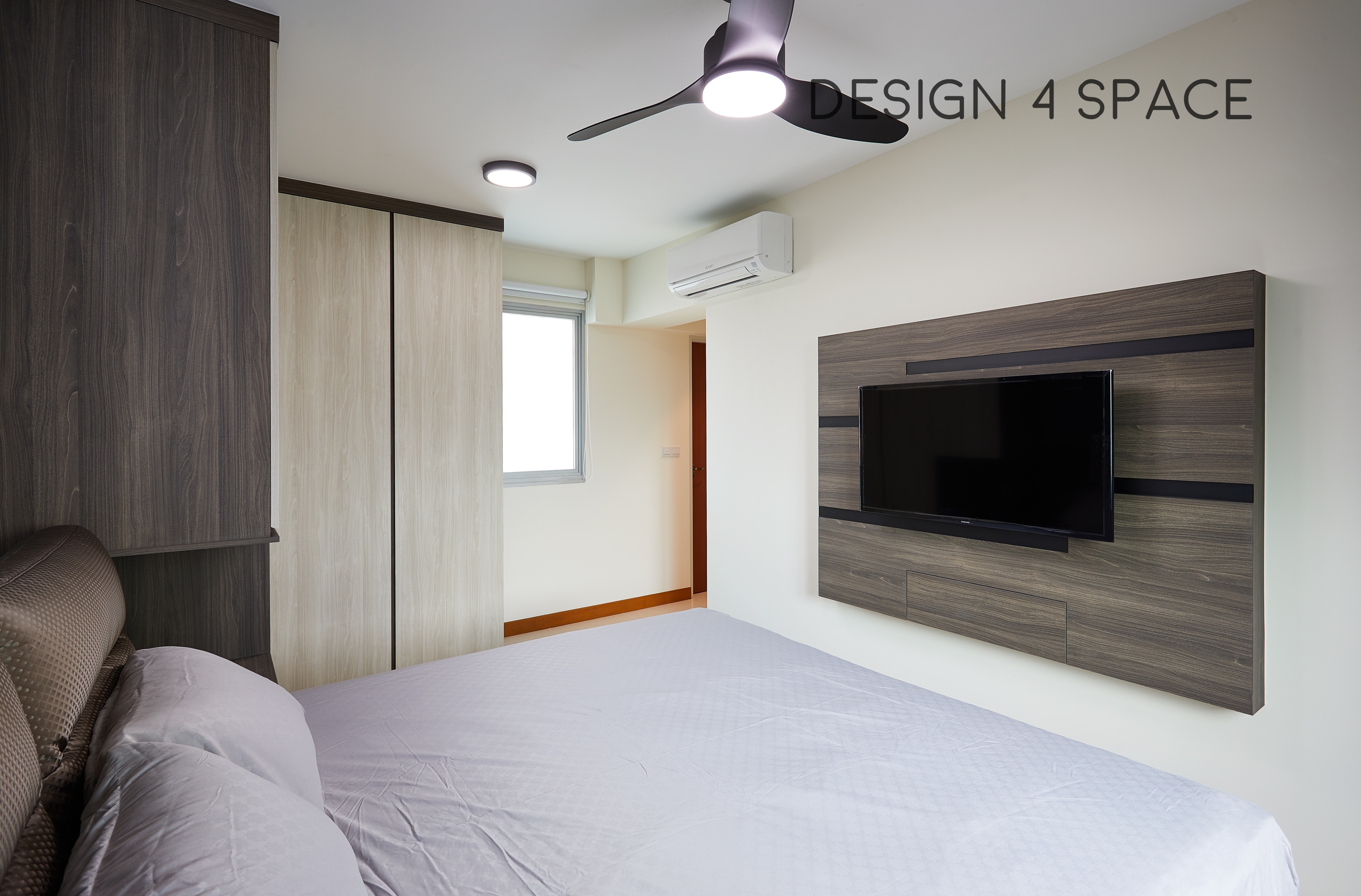 Contemporary Design - Bedroom - HDB 4 Room - Design by Design 4 Space Pte Ltd