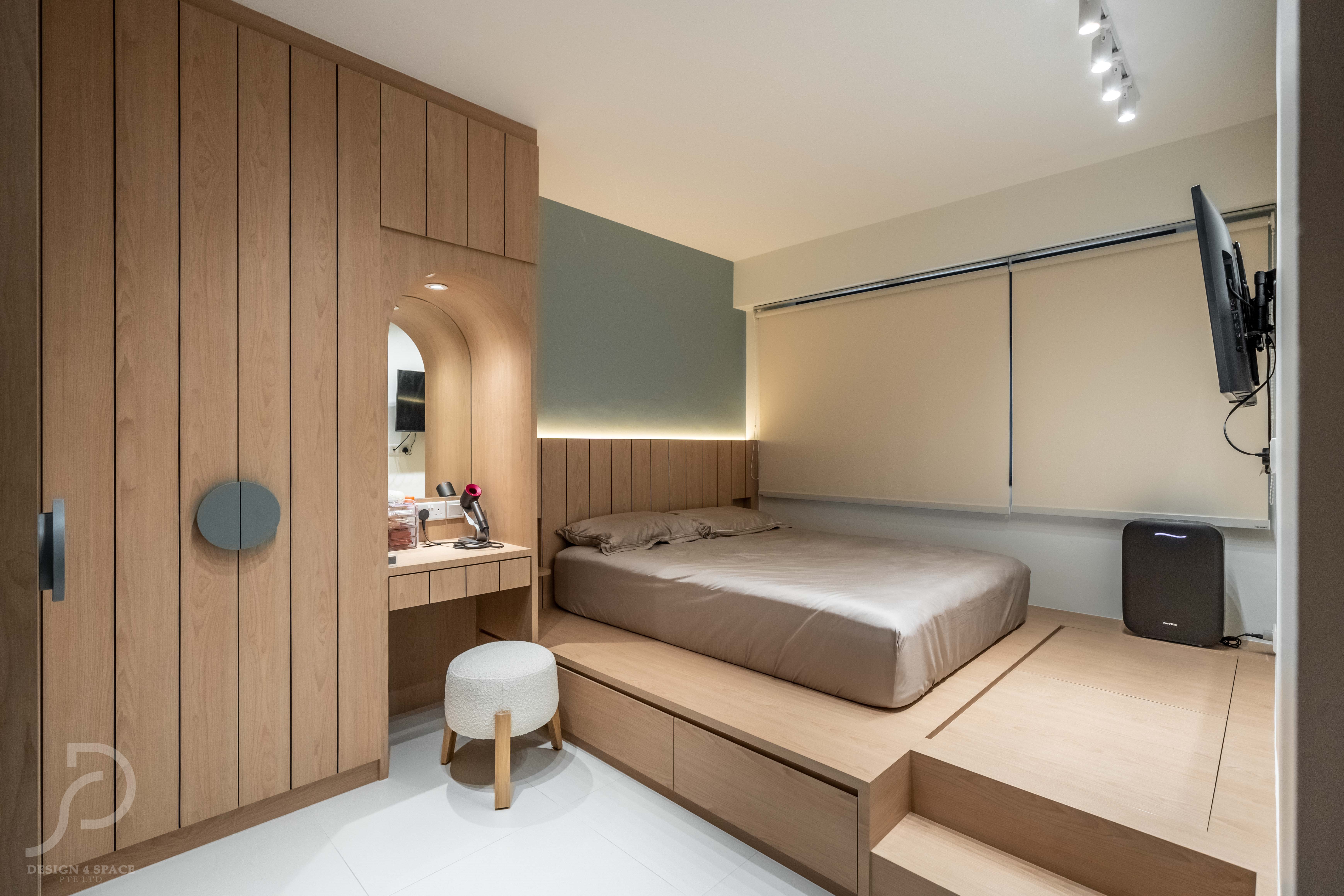 Modern Design - Bedroom - HDB 4 Room - Design by Design 4 Space Pte Ltd