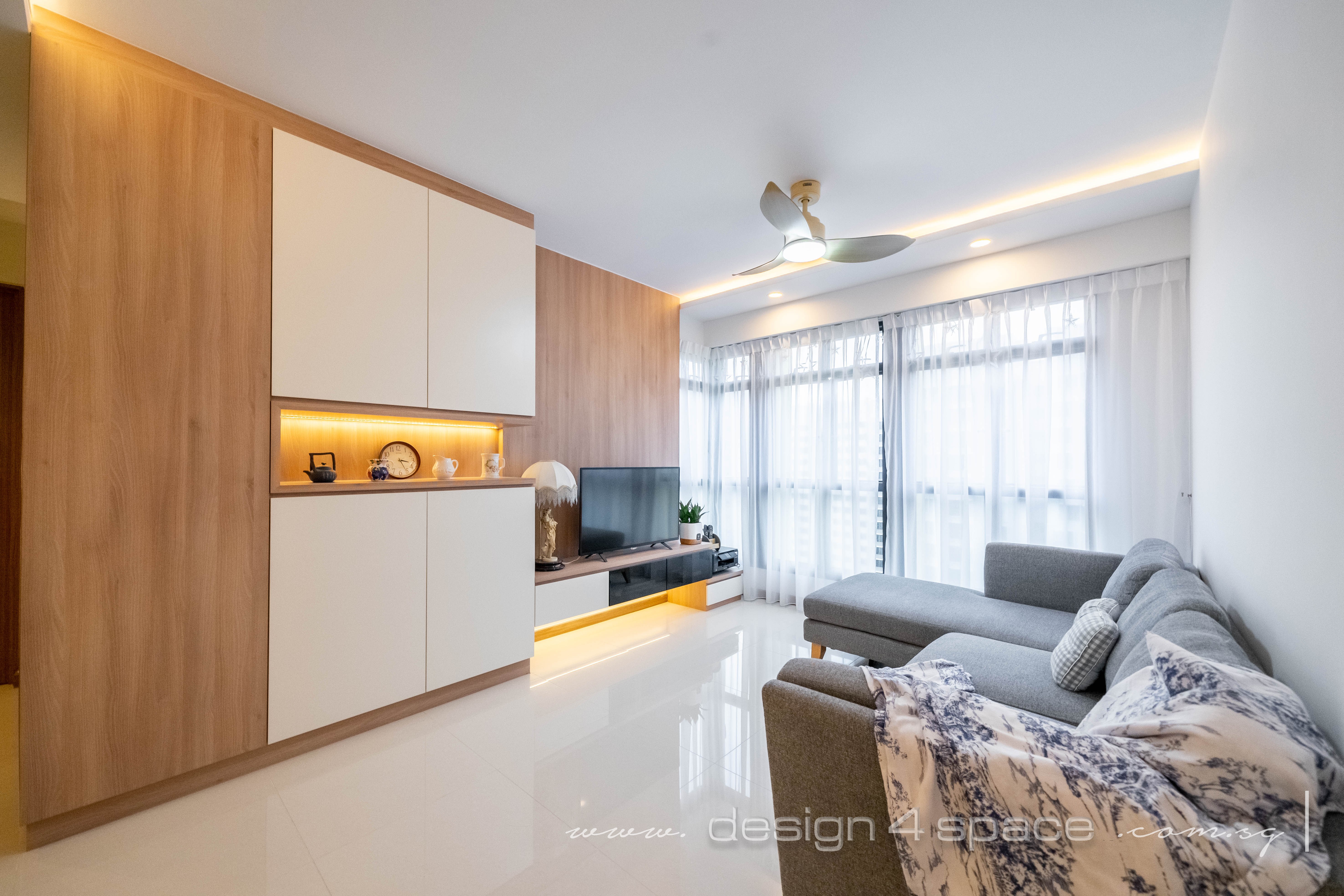 Scandinavian Design - Bedroom - HDB 4 Room - Design by Design 4 Space Pte Ltd