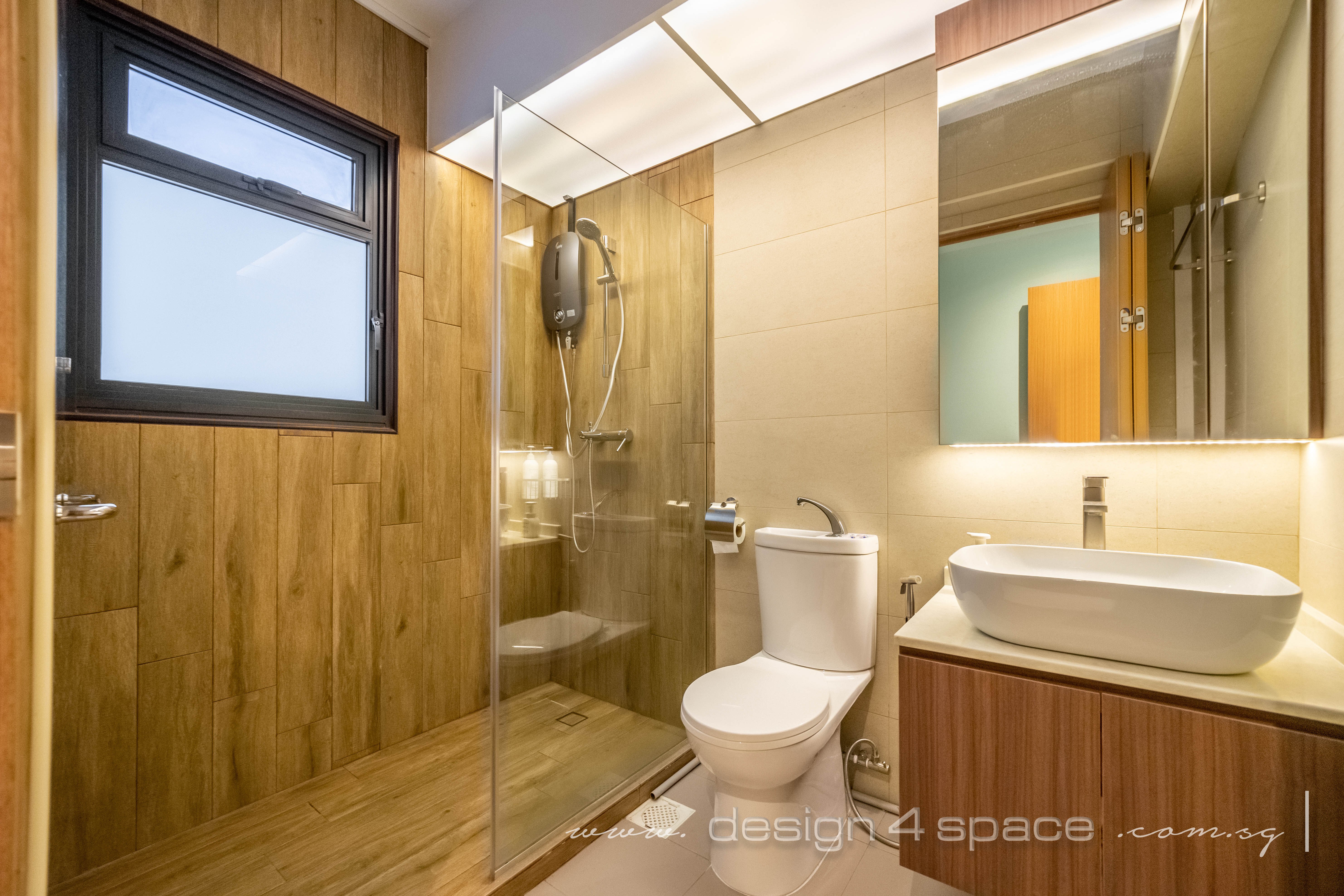 Scandinavian Design - Bathroom - HDB 4 Room - Design by Design 4 Space Pte Ltd