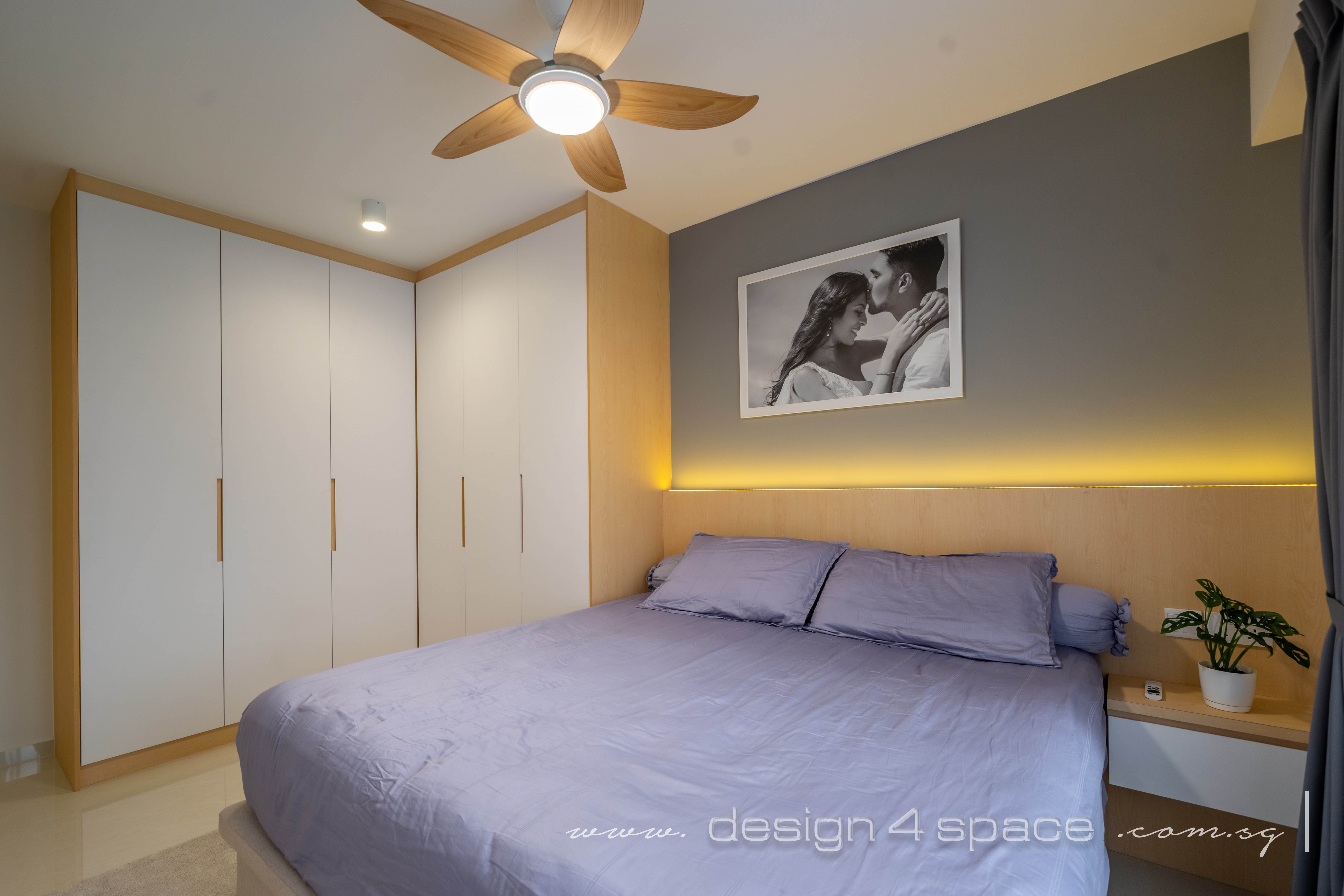 Minimalist, Scandinavian Design - Bedroom - HDB 4 Room - Design by Design 4 Space Pte Ltd