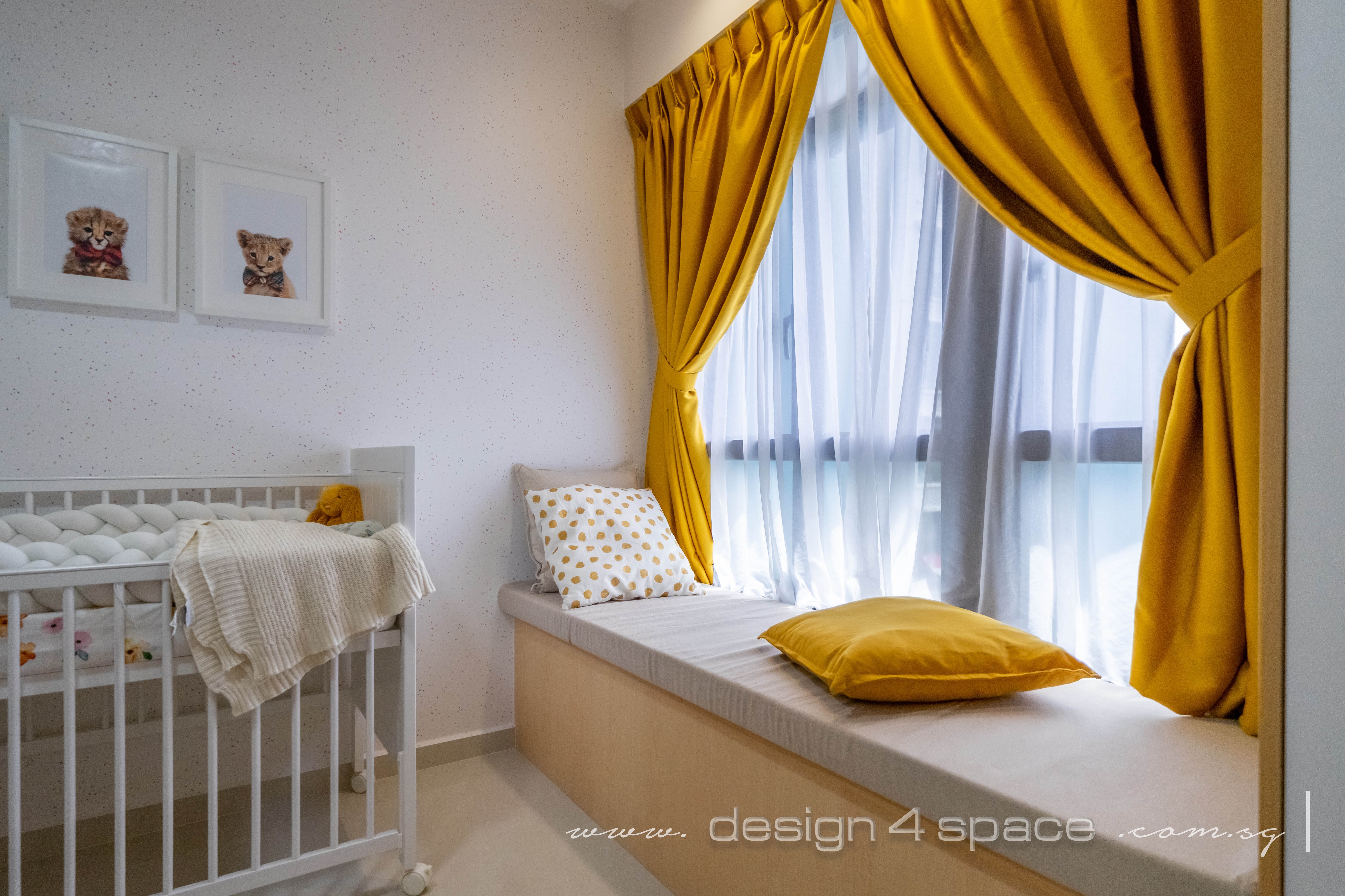 Minimalist, Scandinavian Design - Bedroom - HDB 4 Room - Design by Design 4 Space Pte Ltd