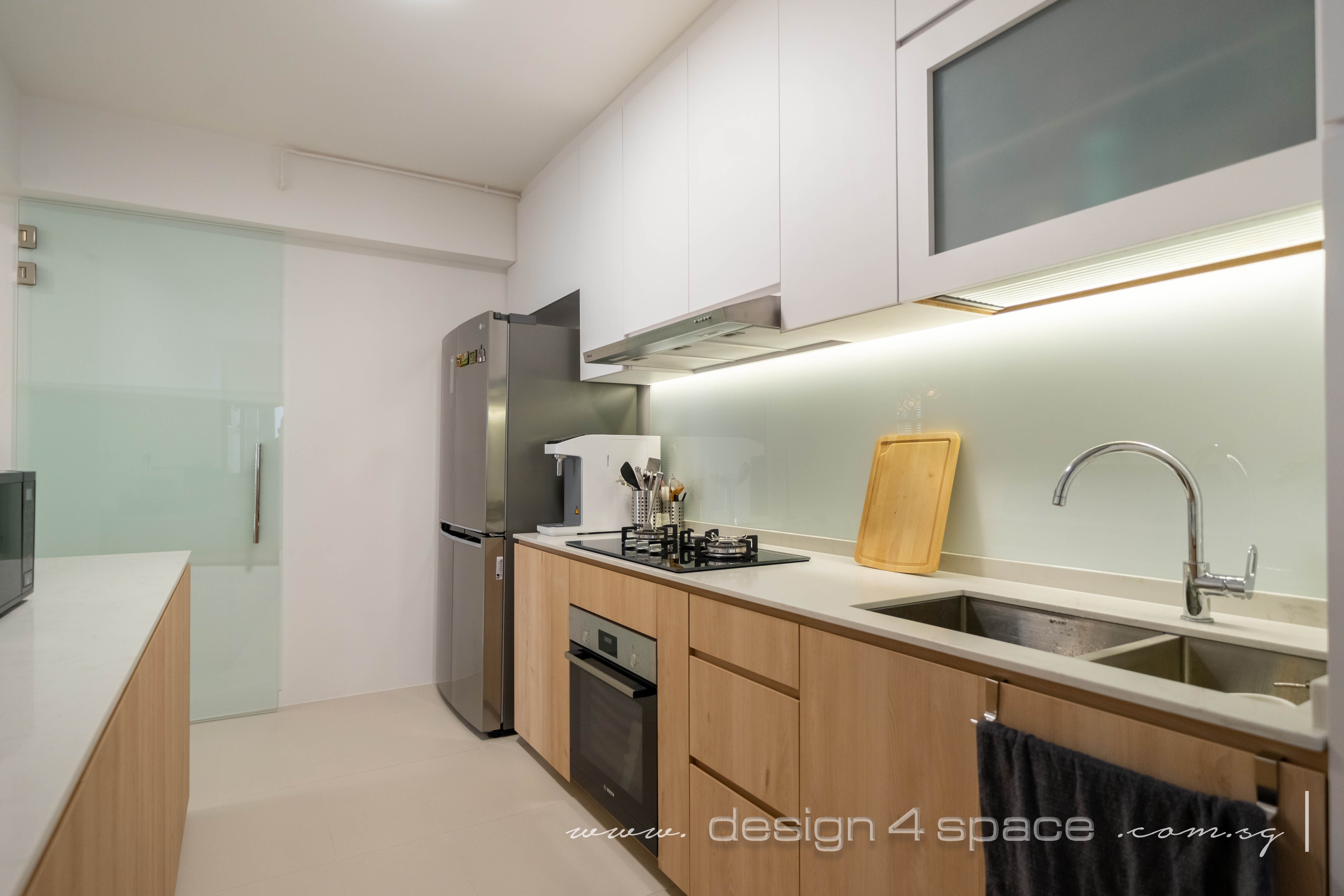 Minimalist, Scandinavian Design - Kitchen - HDB 4 Room - Design by Design 4 Space Pte Ltd