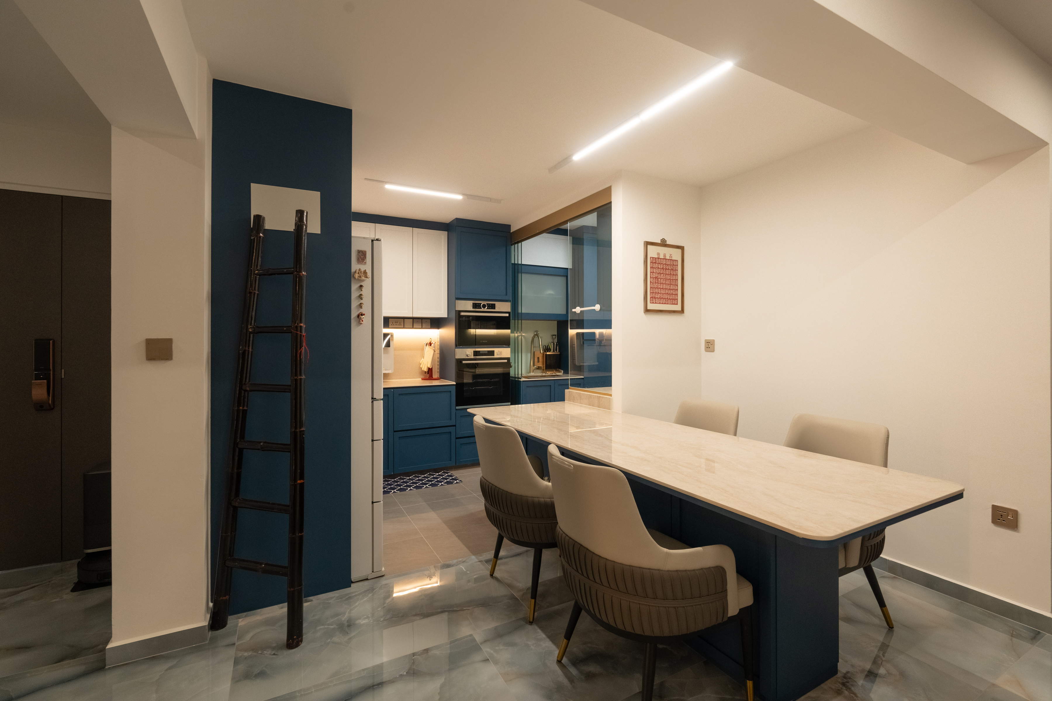Contemporary Design - Dining Room - HDB 4 Room - Design by Design 4 Space Pte Ltd