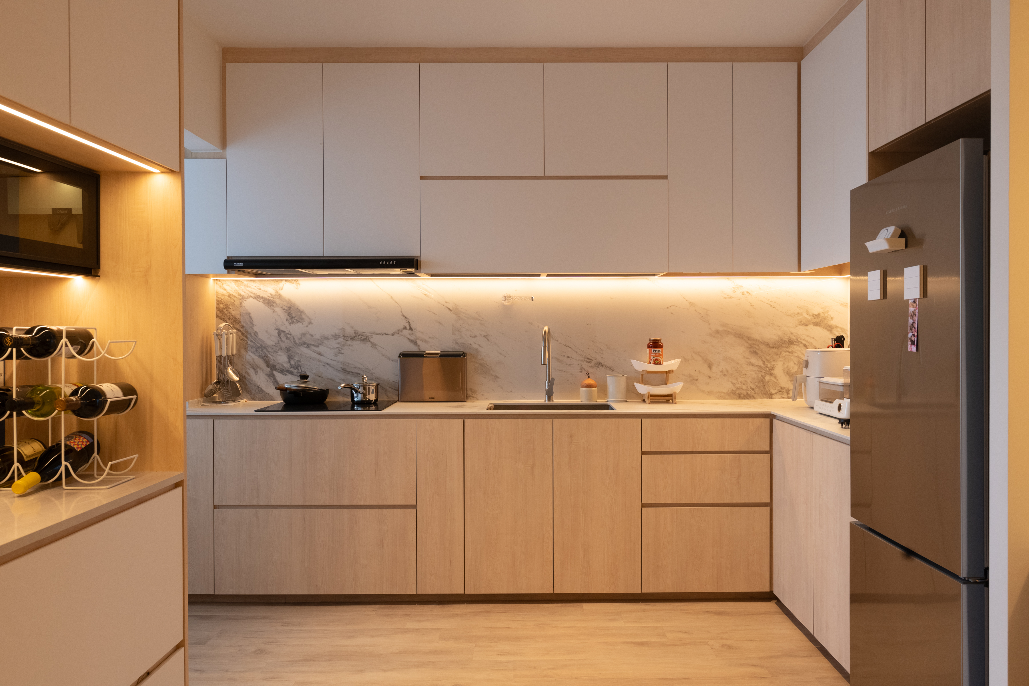 Scandinavian Design - Kitchen - HDB 4 Room - Design by Design 4 Space Pte Ltd