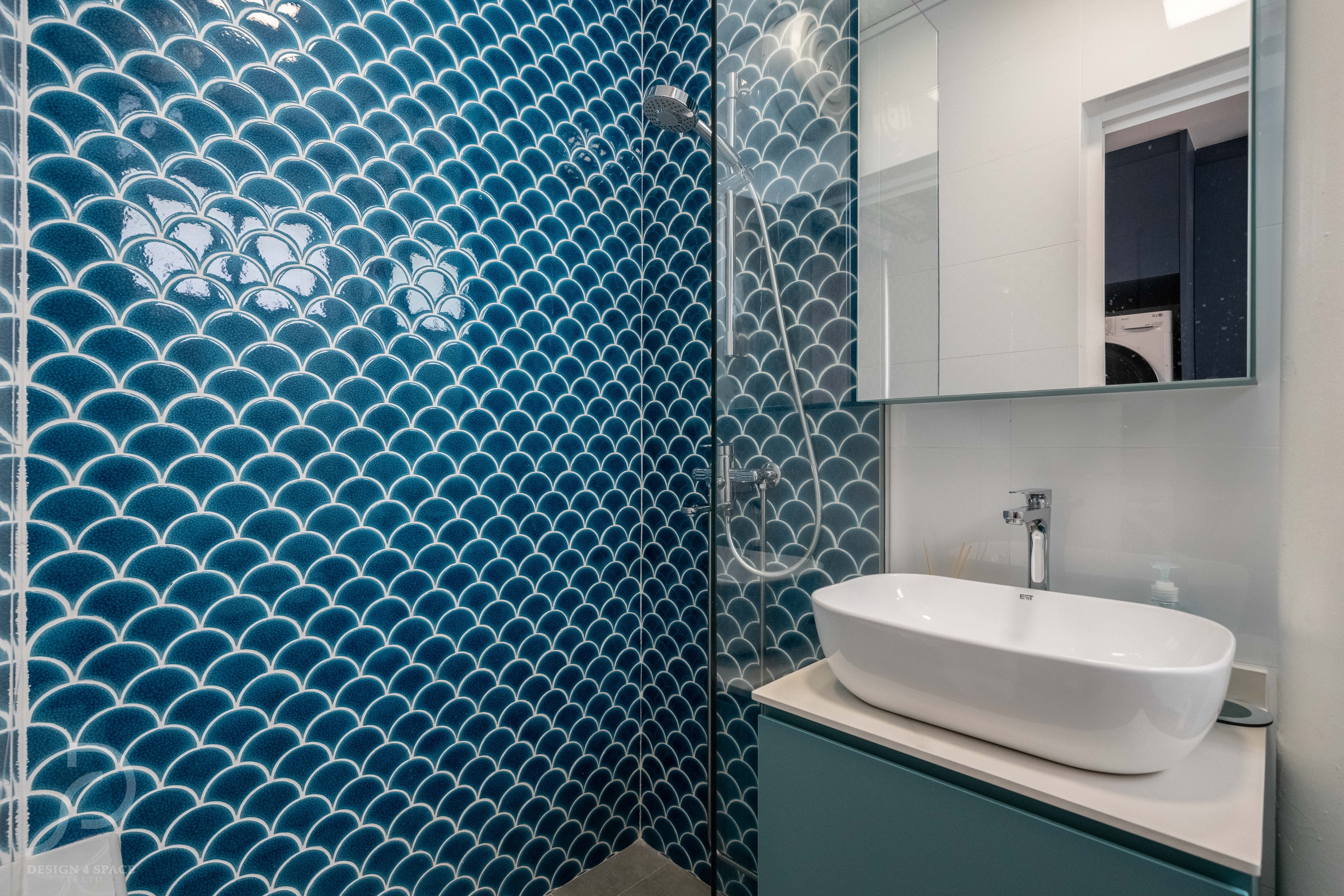 Contemporary Design - Bathroom - HDB 4 Room - Design by Design 4 Space Pte Ltd