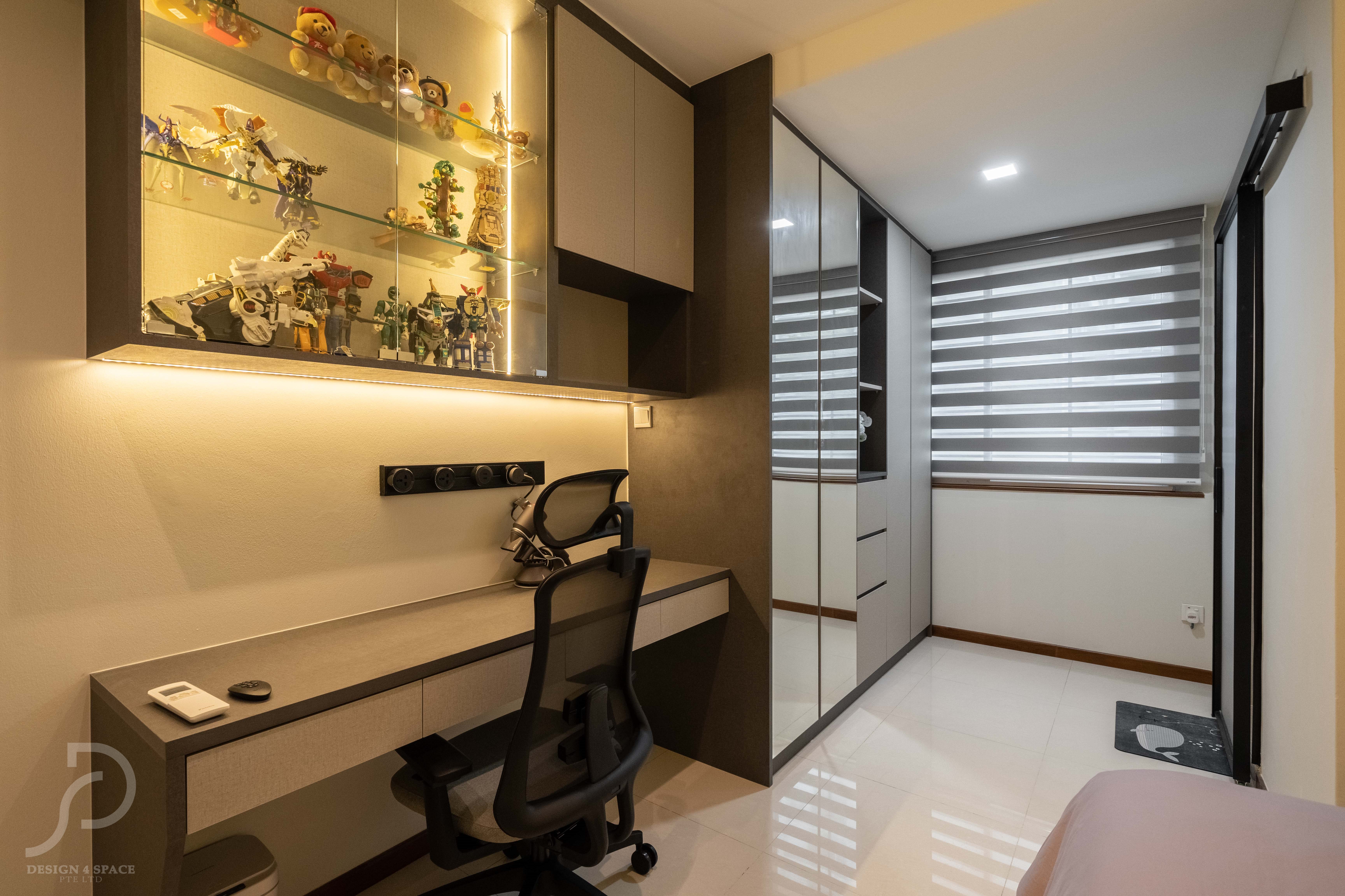 Contemporary Design - Study Room - HDB 4 Room - Design by Design 4 Space Pte Ltd