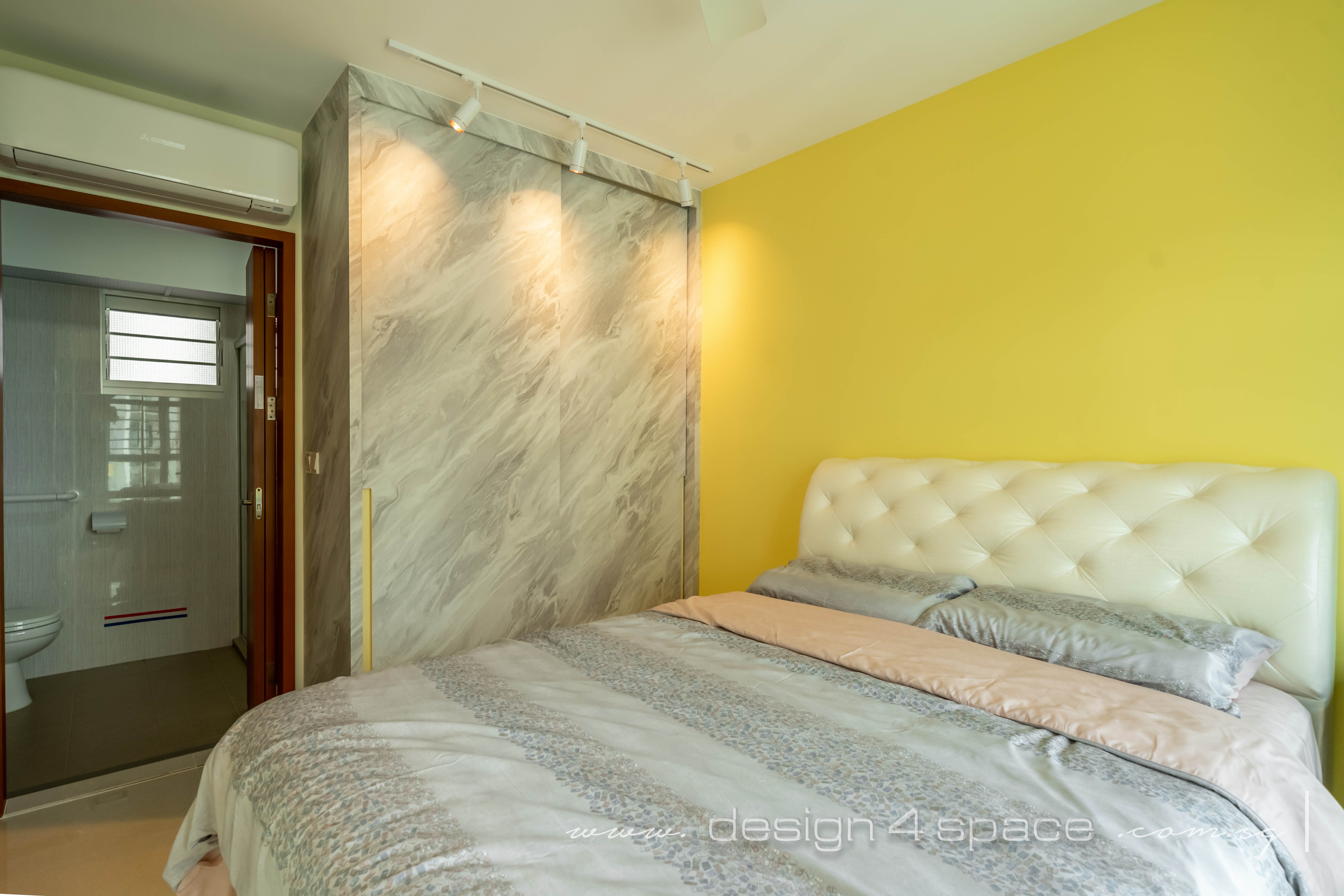 Contemporary Design - Bedroom - HDB 4 Room - Design by Design 4 Space Pte Ltd