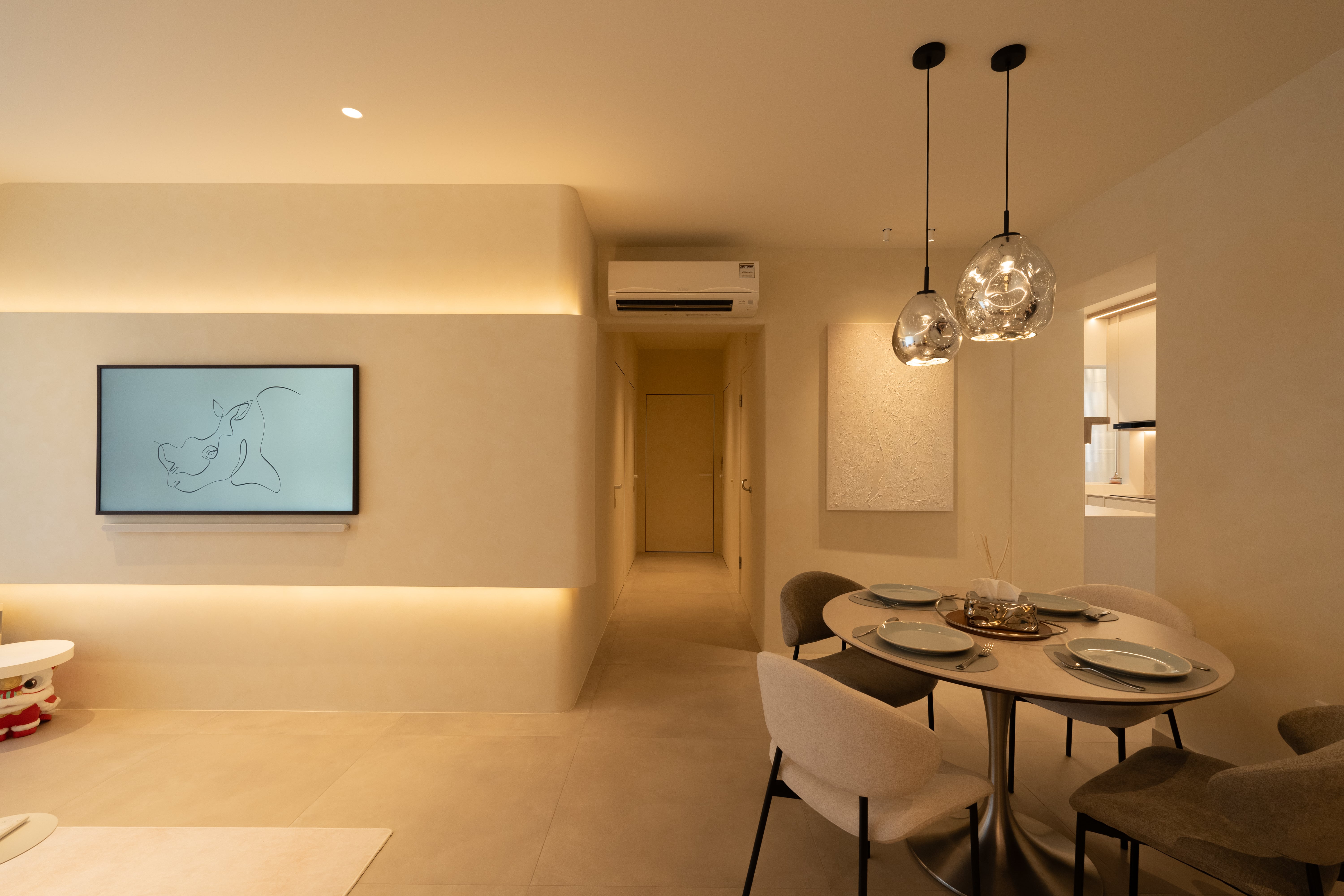 Minimalist Design - Living Room - HDB 4 Room - Design by Design 4 Space Pte Ltd